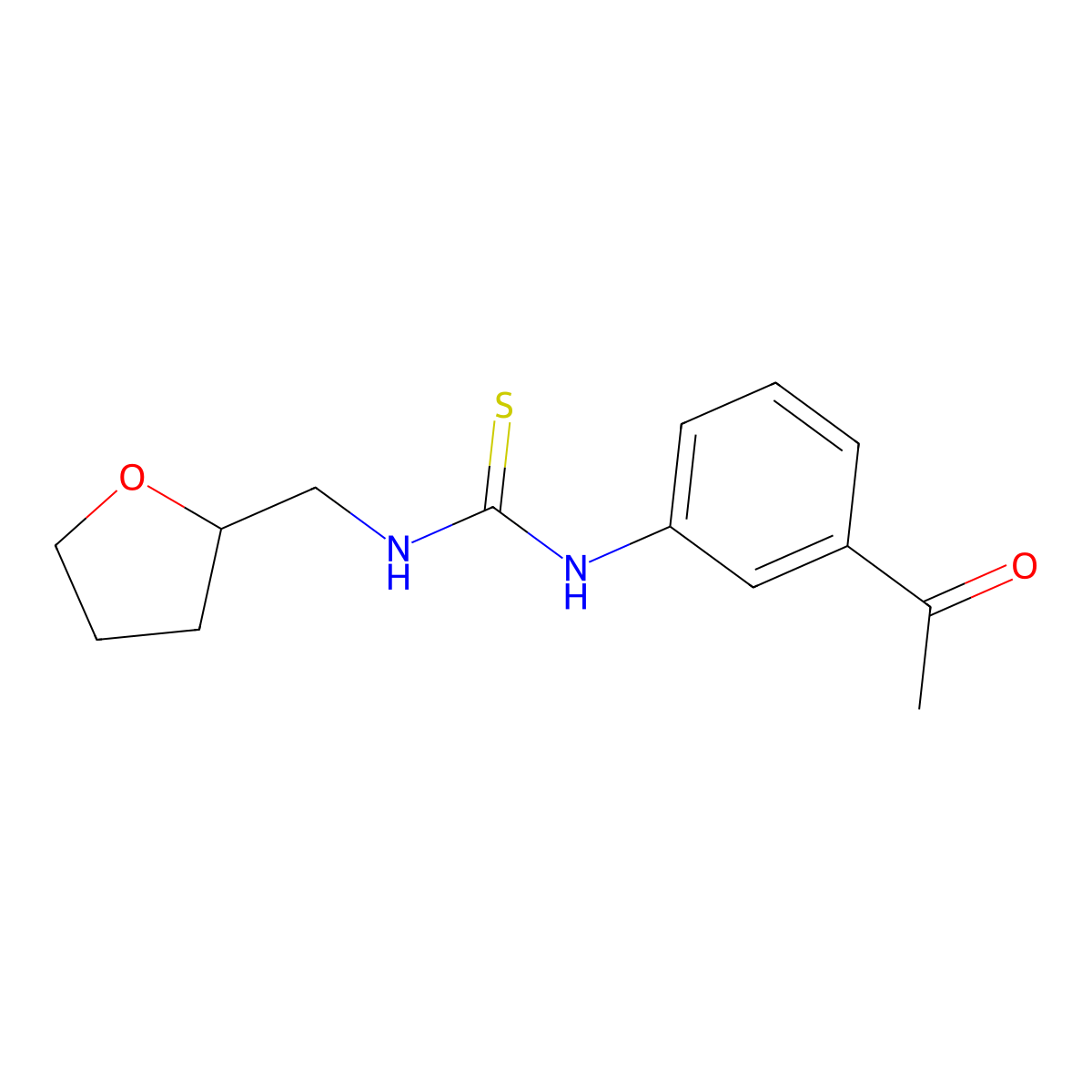 1-(3-Acetylphenyl)-3-(oxolan-2-ylmethyl)thiourea molecular structure, CAS 492429-50-2