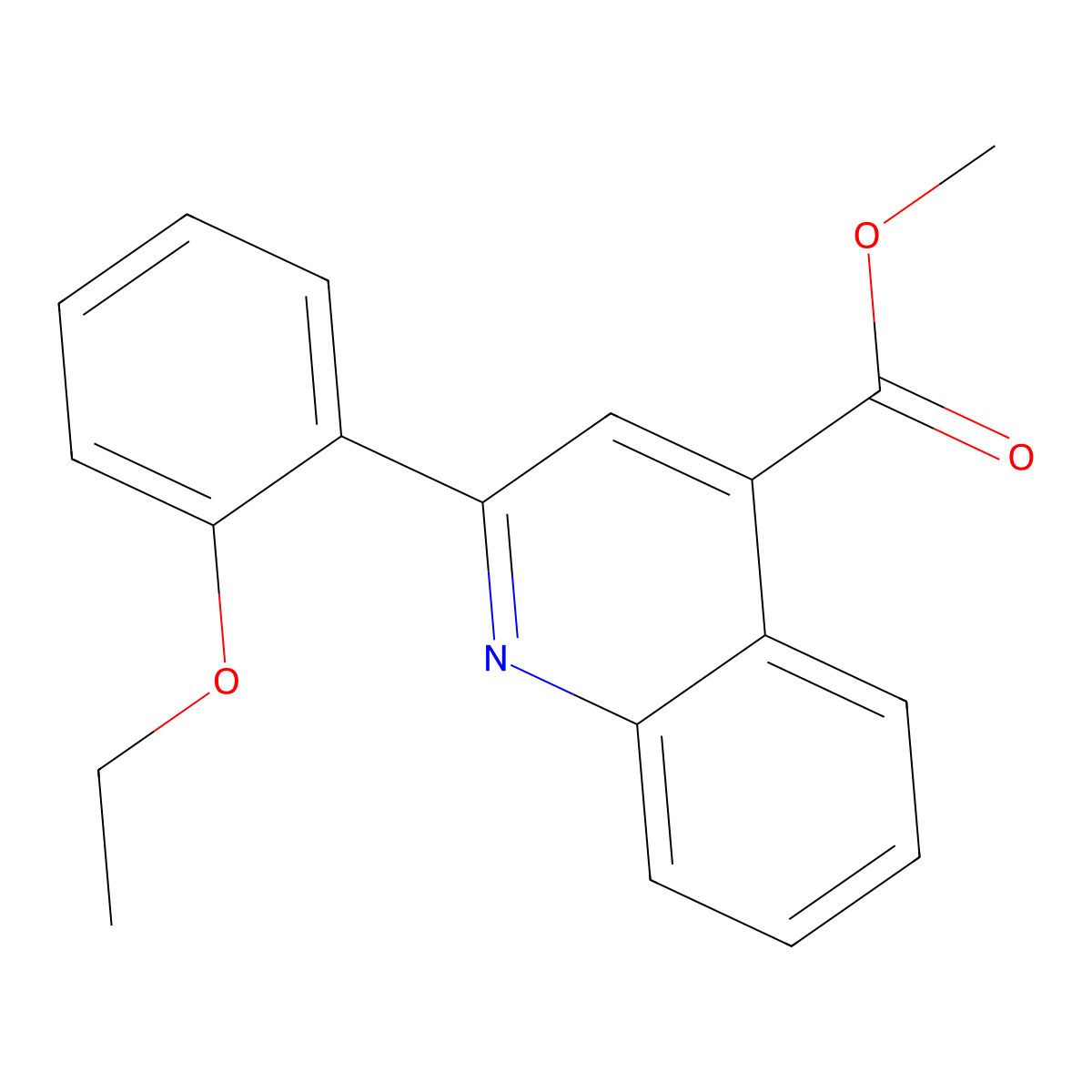 Methyl 2-(2-ethoxyphenyl)quinoline-4-carboxylate molecular structure, CAS 492434-33-0
