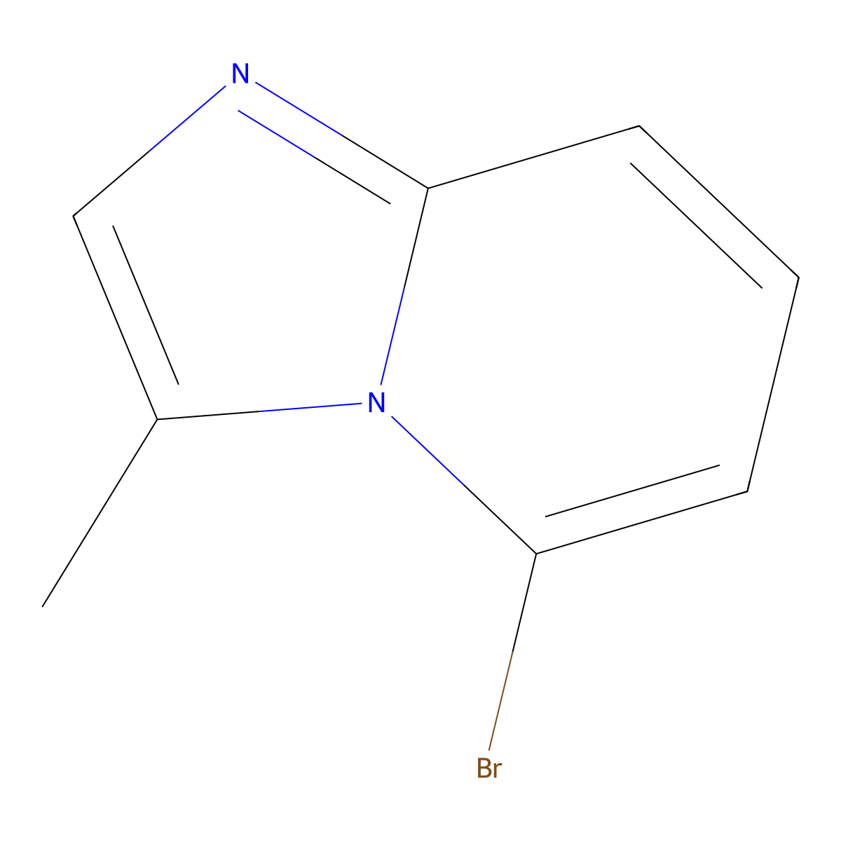 5-Bromo-3-methylimidazo(1,2-a)pyridine molecular structure, CAS 4926-54-9