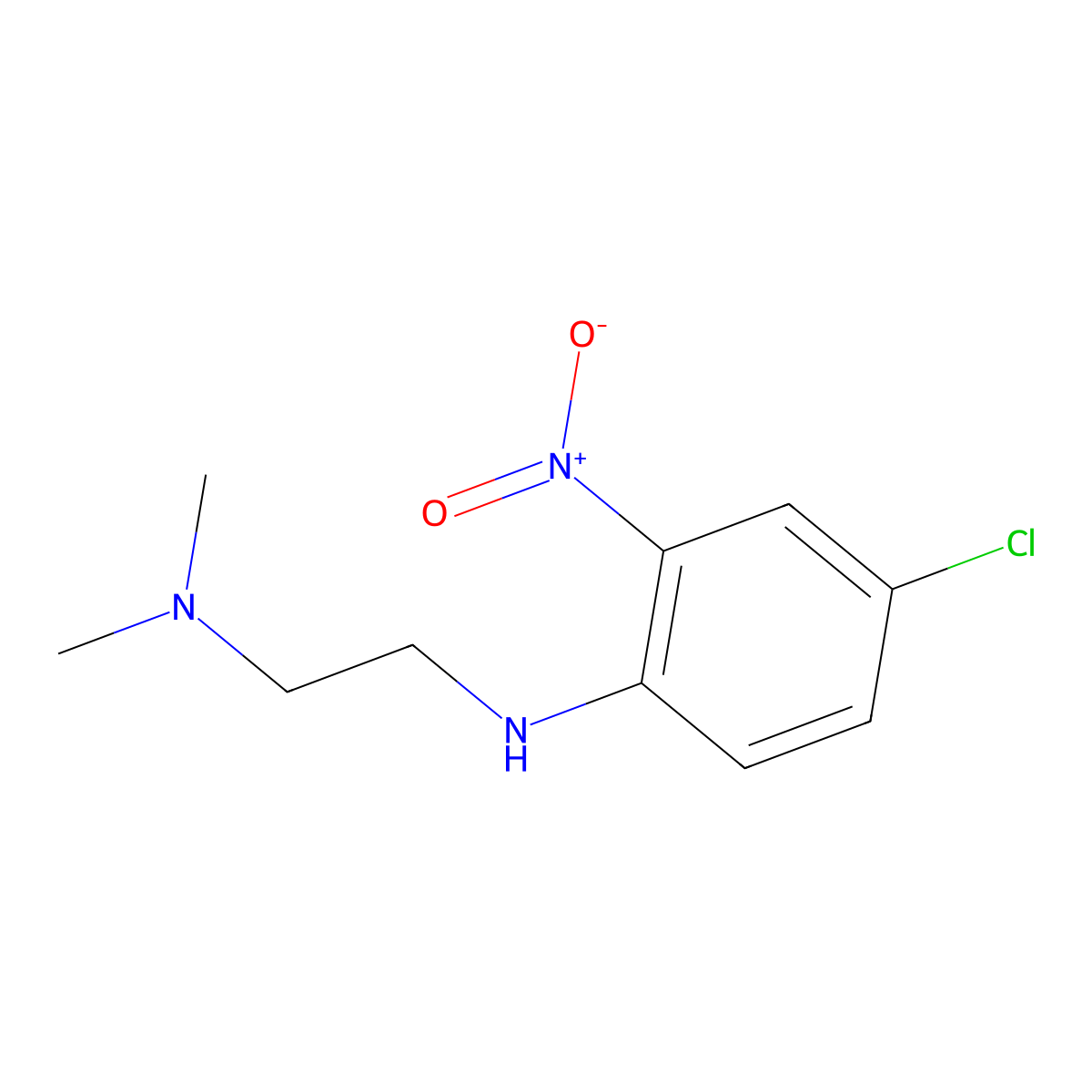 N'-(4-chloro-2-nitrophenyl)-N,N-dimethylethane-1,2-diamine molecular structure, CAS 4926-56-1
