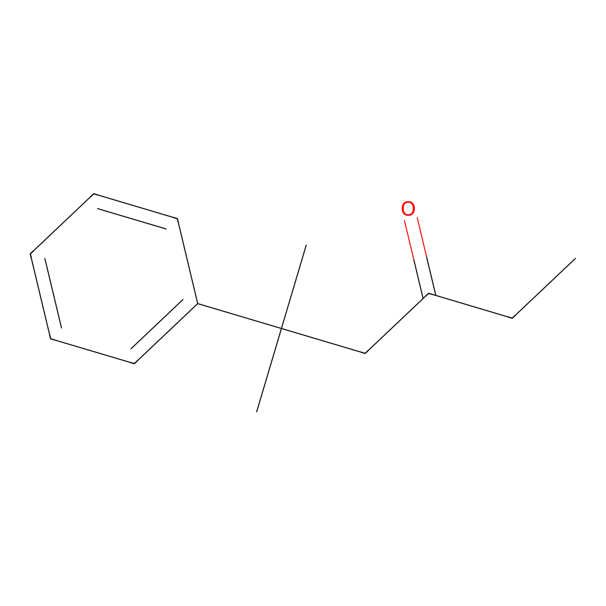 3-Hexanone, 5-methyl-5-phenyl- molecular structure, CAS 4927-36-0