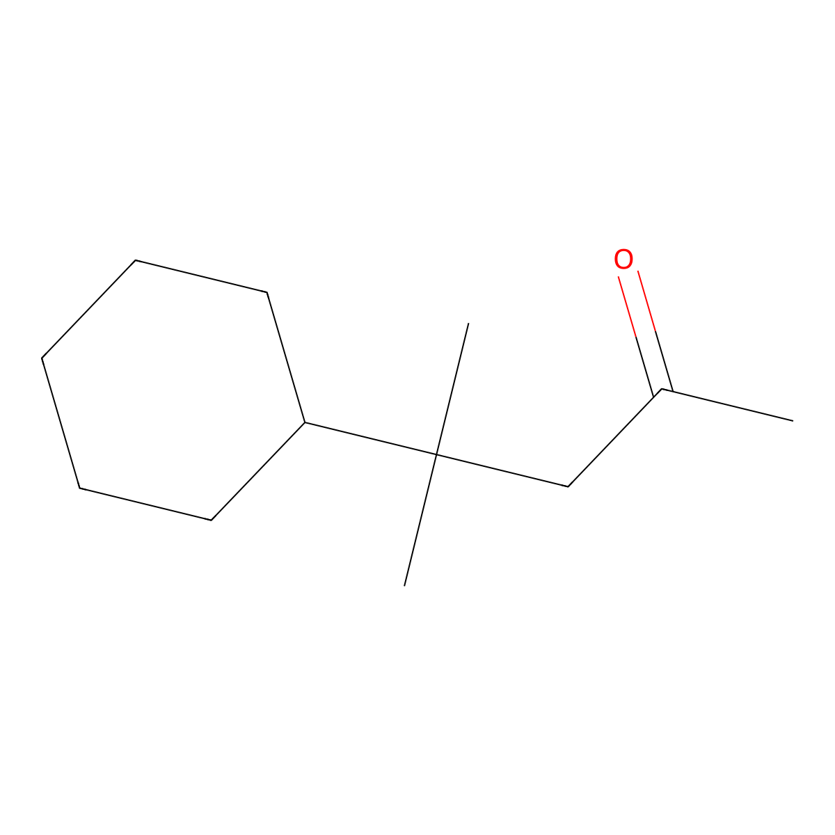 2-Pentanone, 4-cyclohexyl-4-methyl- molecular structure, CAS 4927-39-3