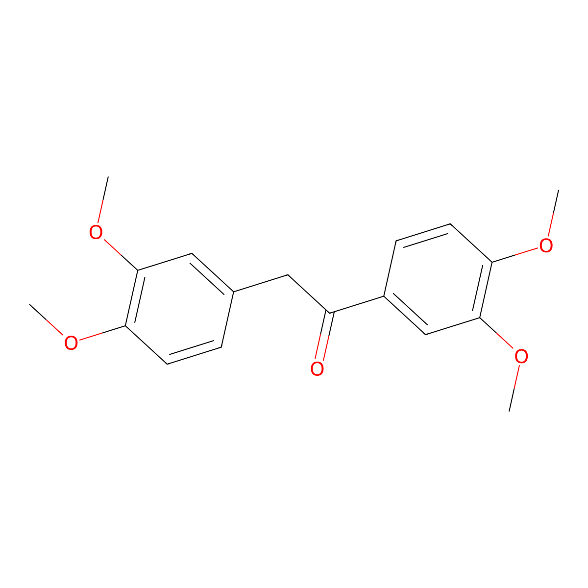 1,2-Bis(3,4-dimethoxyphenyl)ethanone molecular structure, CAS 4927-55-3