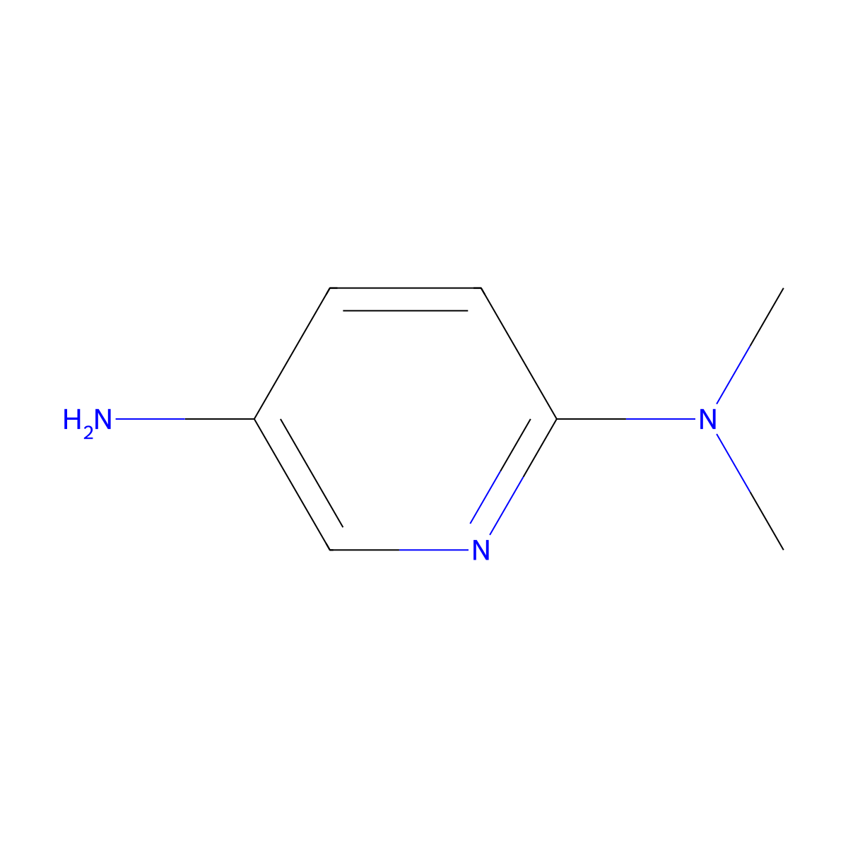 N2,N2-dimethylpyridine-2,5-diamine molecular structure, CAS 4928-43-2