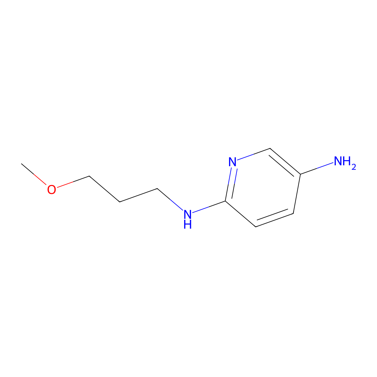 N2-(3-Methoxypropyl)pyridine-2,5-diamine molecular structure, CAS 4928-48-7