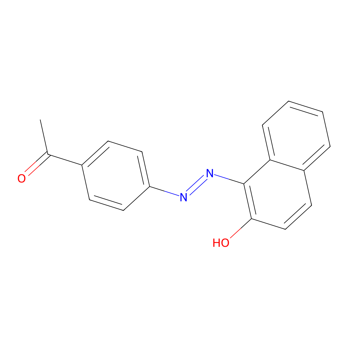 1-(4-Acetylphenylazo)-2-naphthol molecular structure, CAS 4928-58-9