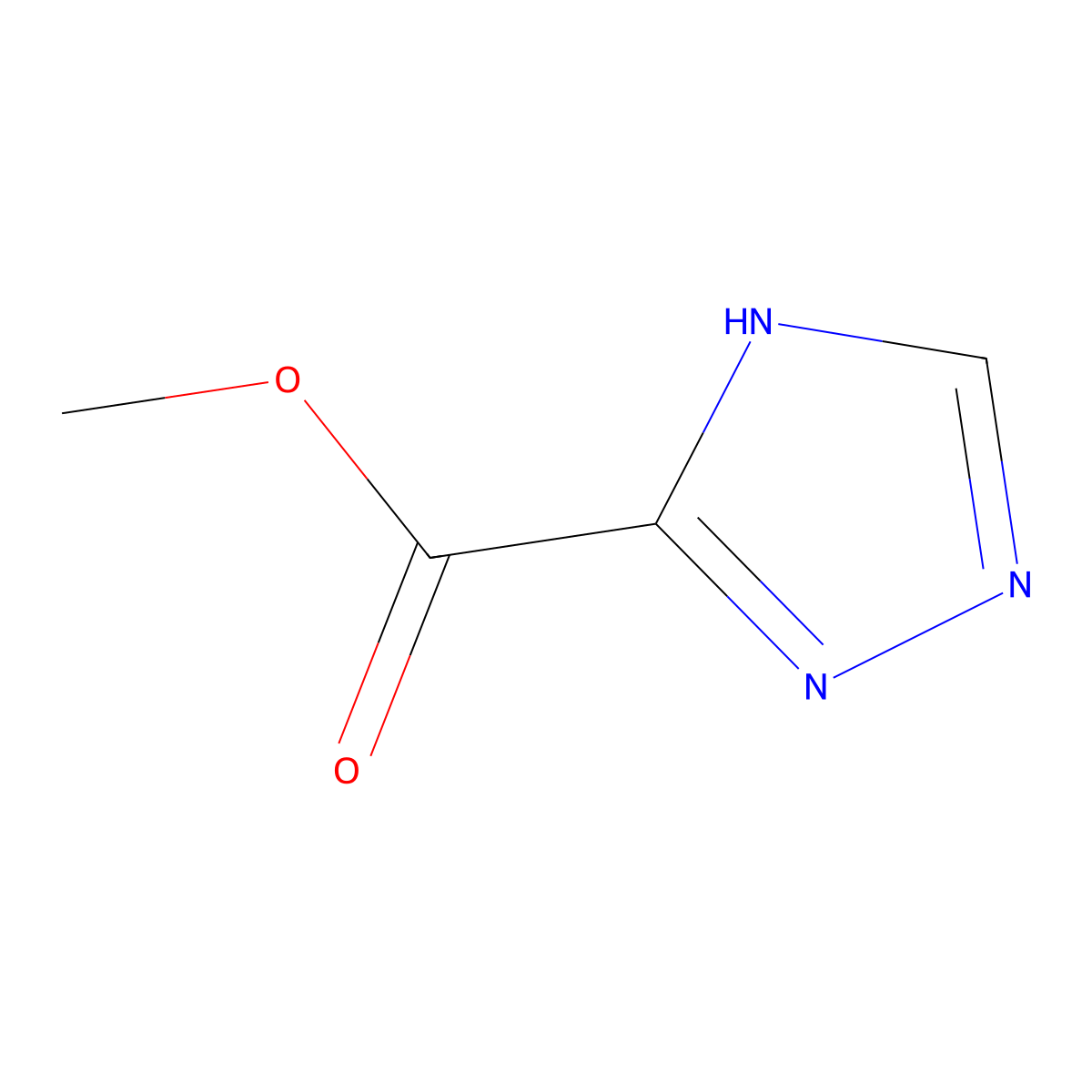 methyl 1H-1,2,4-triazole-3-carboxylate molecular structure, CAS 4928-88-5