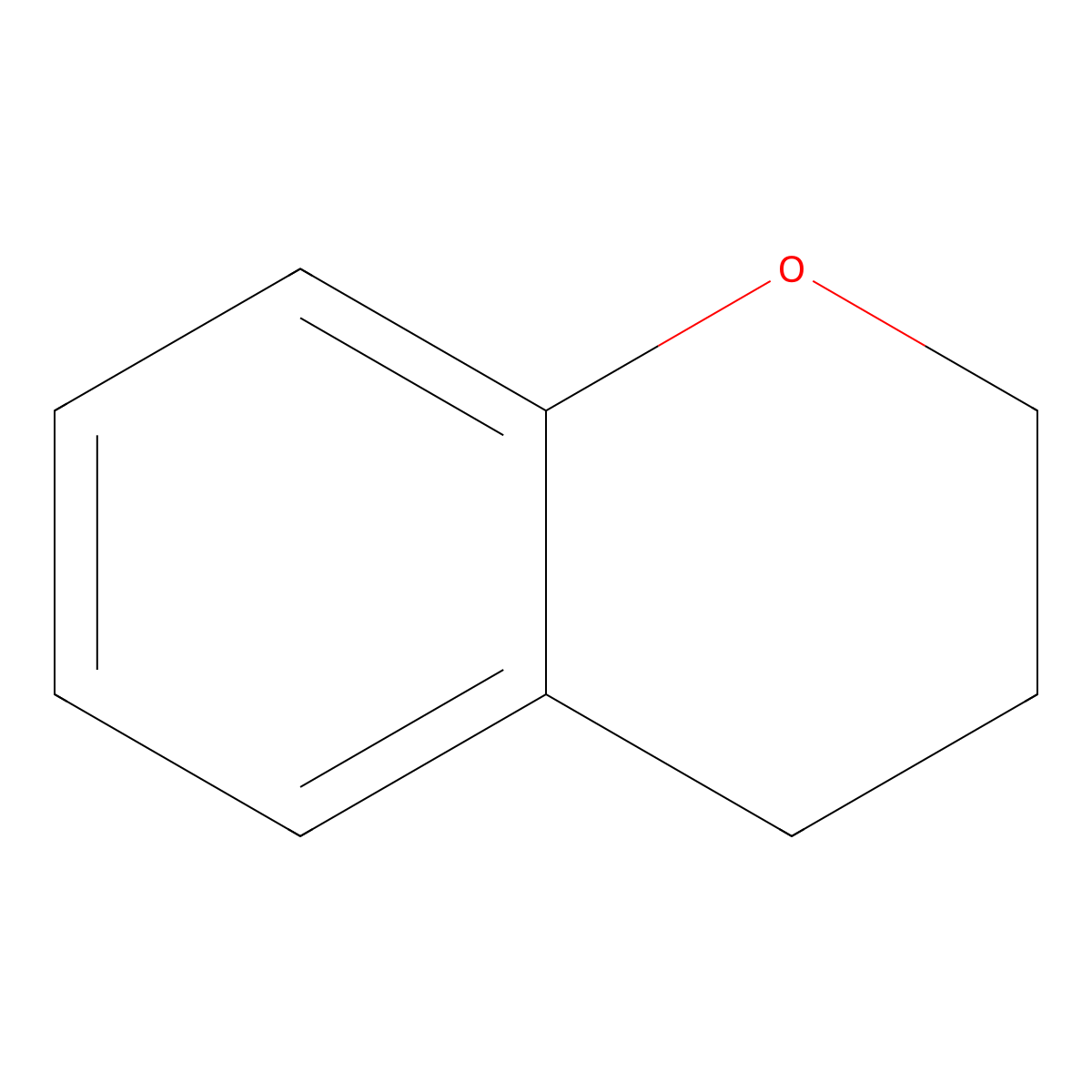 Chroman molecular structure, CAS 493-08-3