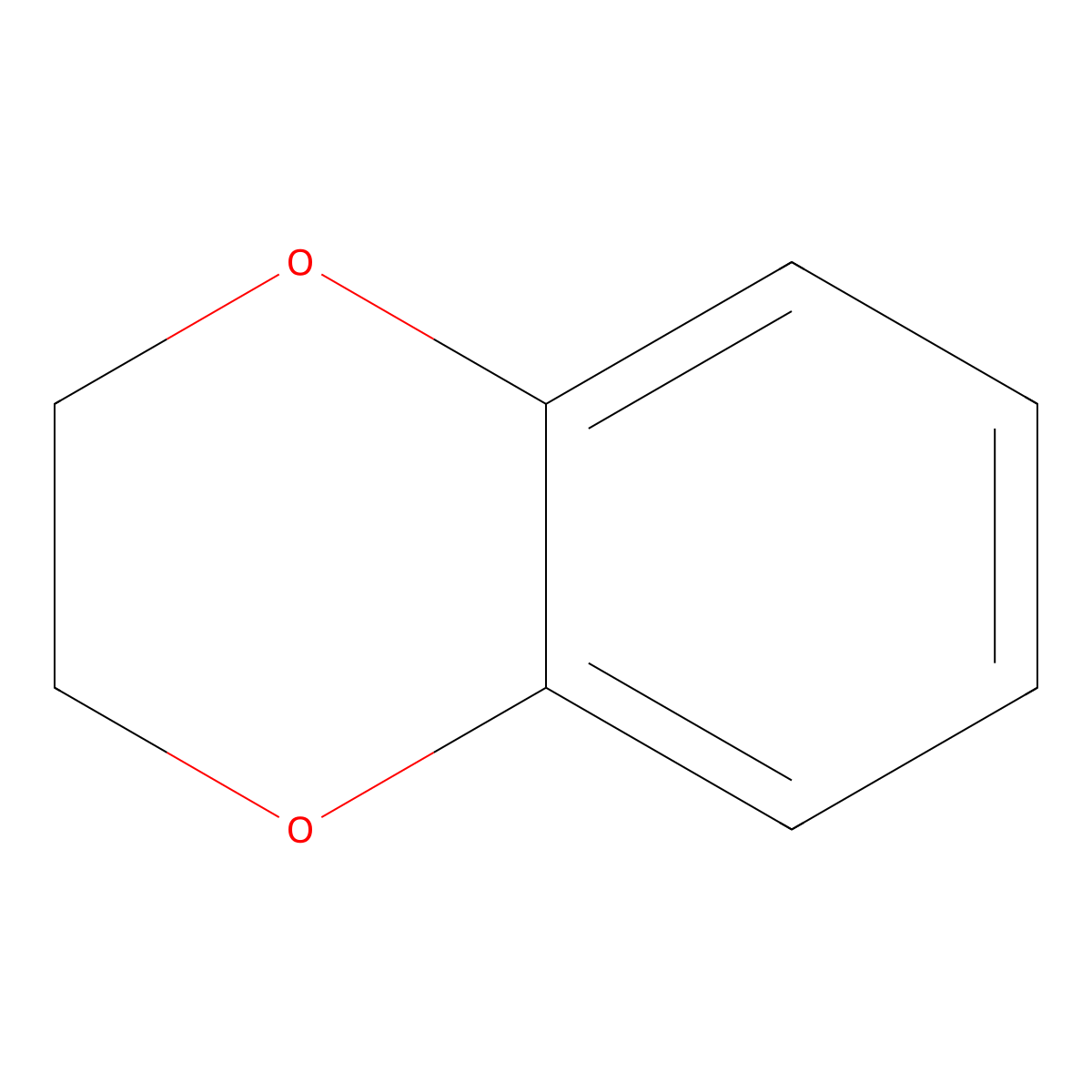 1,4-Benzodioxan molecular structure, CAS 493-09-4