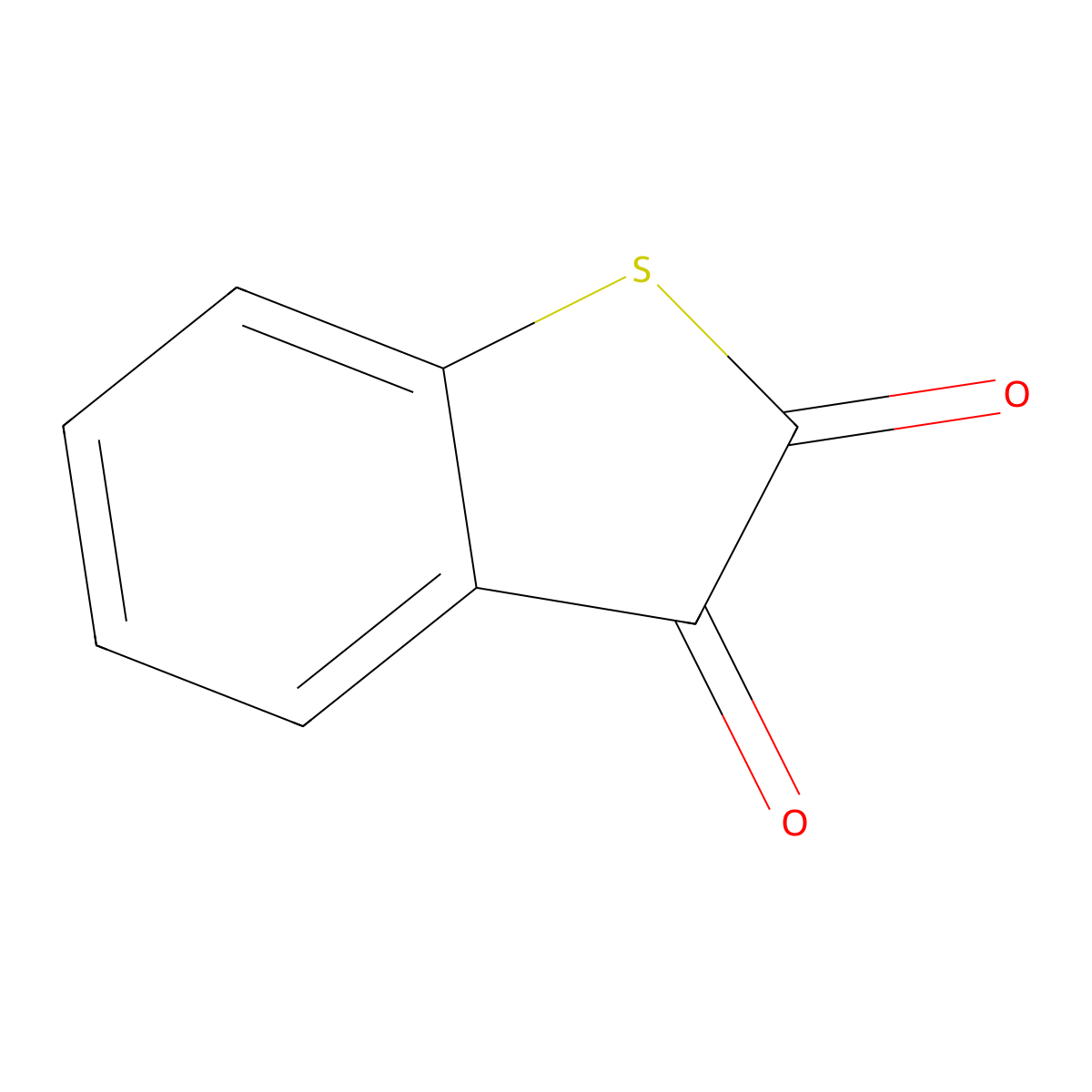 Benzo(b)thiophene-2,3-dione molecular structure, CAS 493-57-2