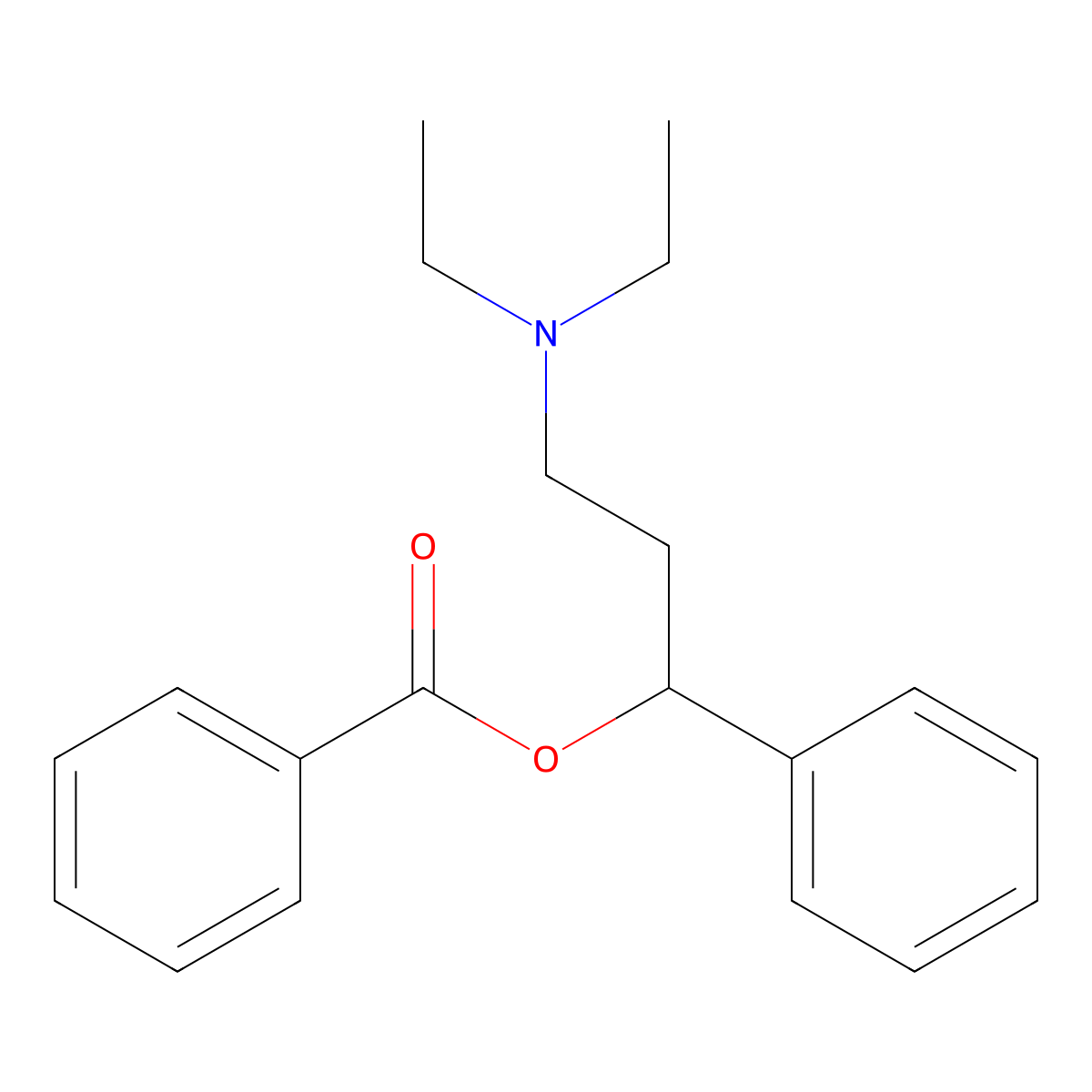 Propanocaine molecular structure, CAS 493-76-5