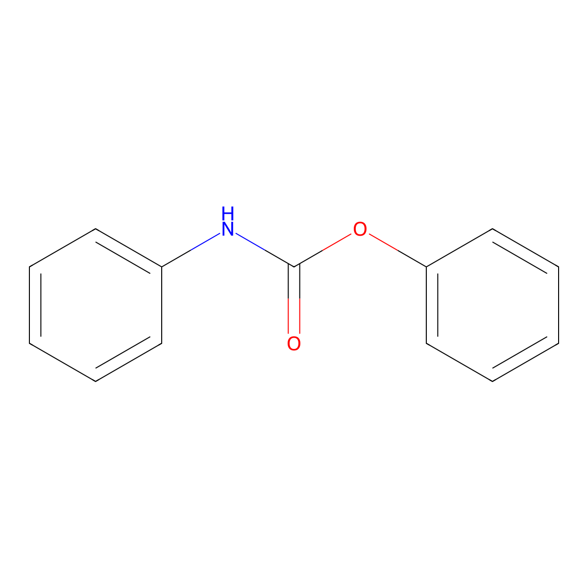 Phenyl N-phenylcarbamate molecular structure, CAS 4930-03-4