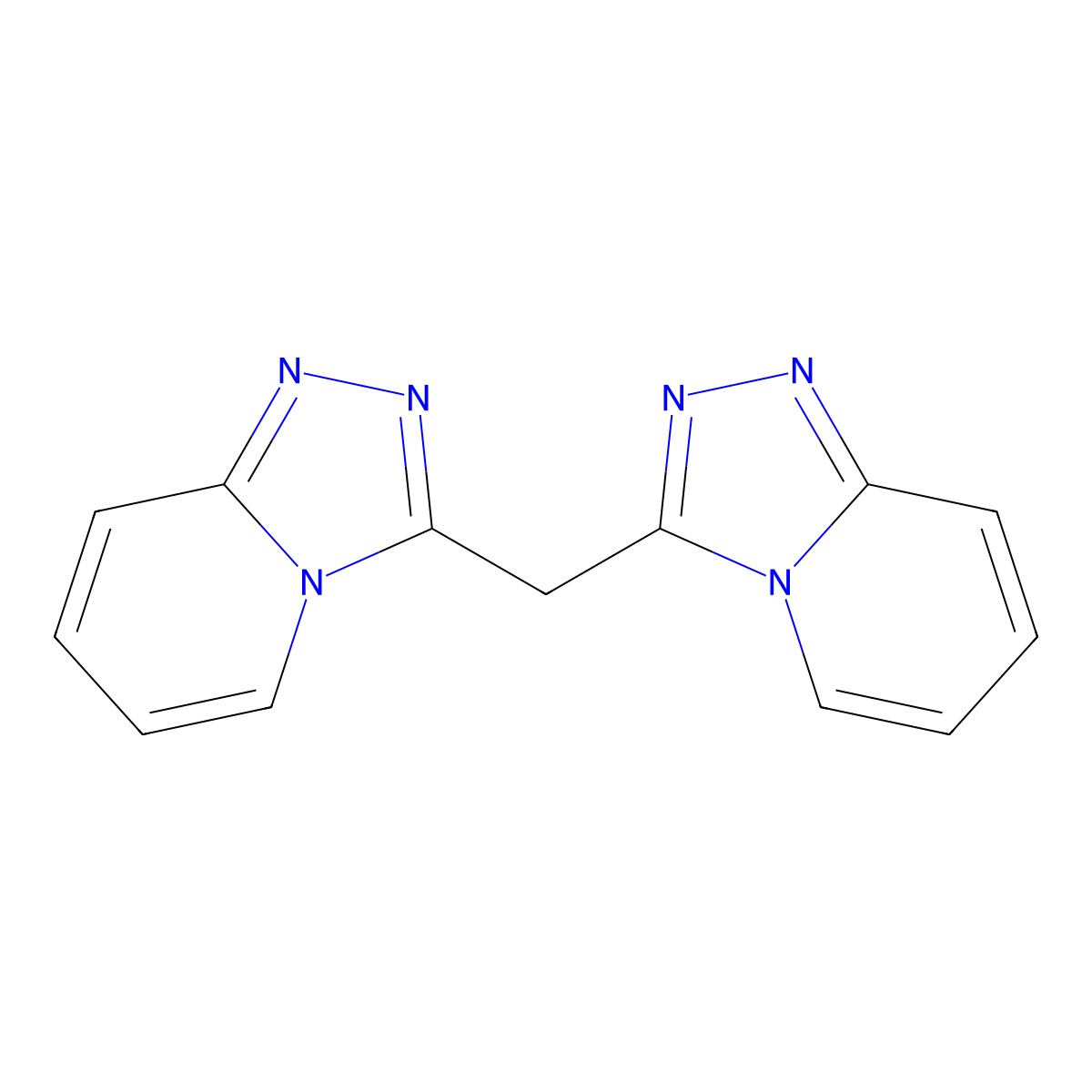 3-([1,2,4]Triazolo[4,3-a]pyridin-3-ylmethyl)-[1,2,4]triazolo[4,3-a]pyridine molecular structure, CAS 4930-92-1