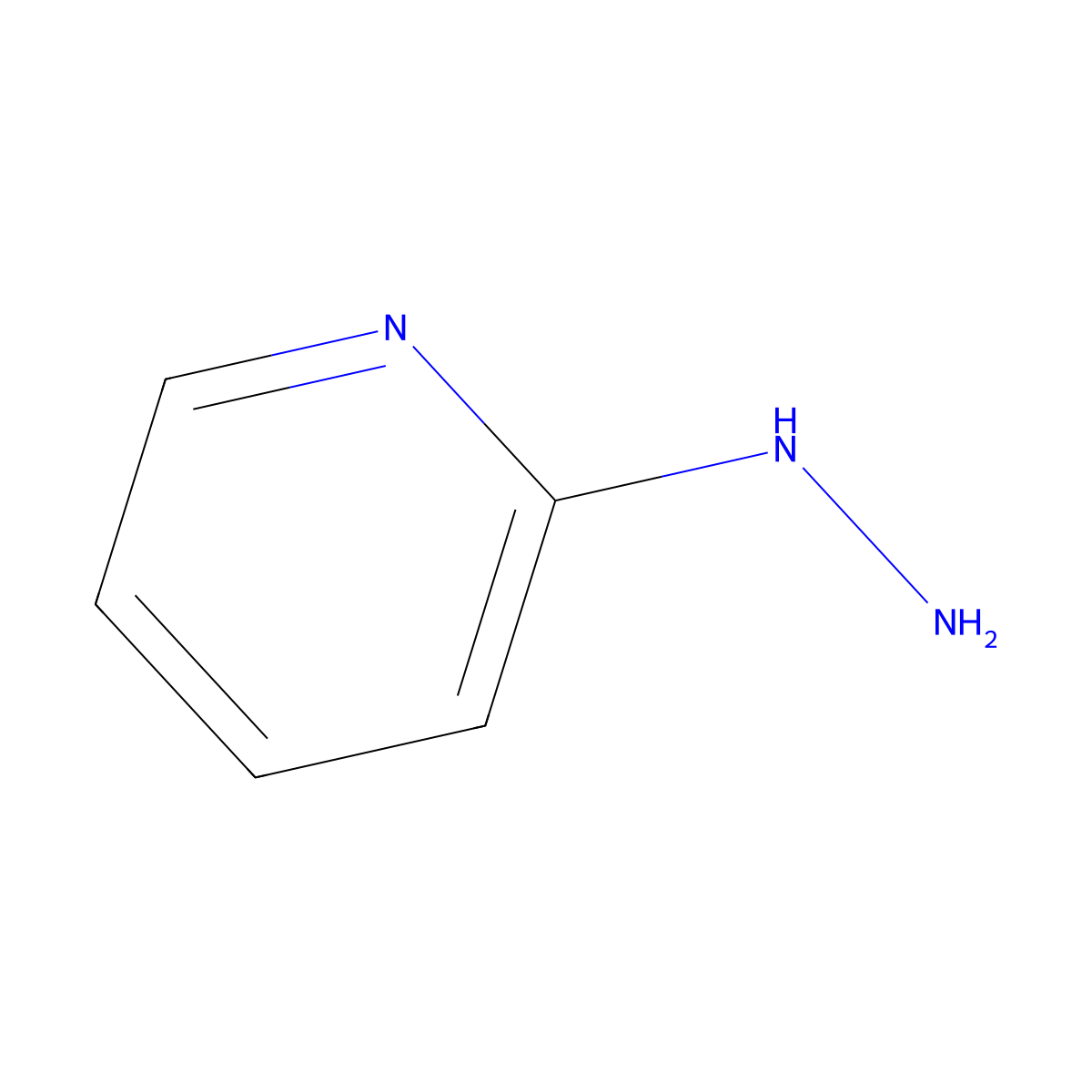 2-Hydrazinopyridine molecular structure, CAS 4930-98-7