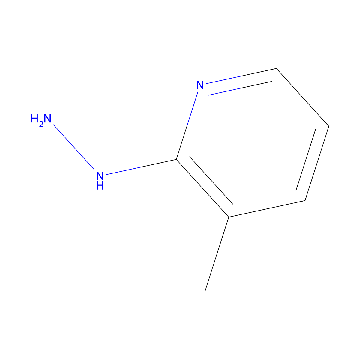 2-Hydrazinyl-3-methylpyridine molecular structure, CAS 4930-99-8
