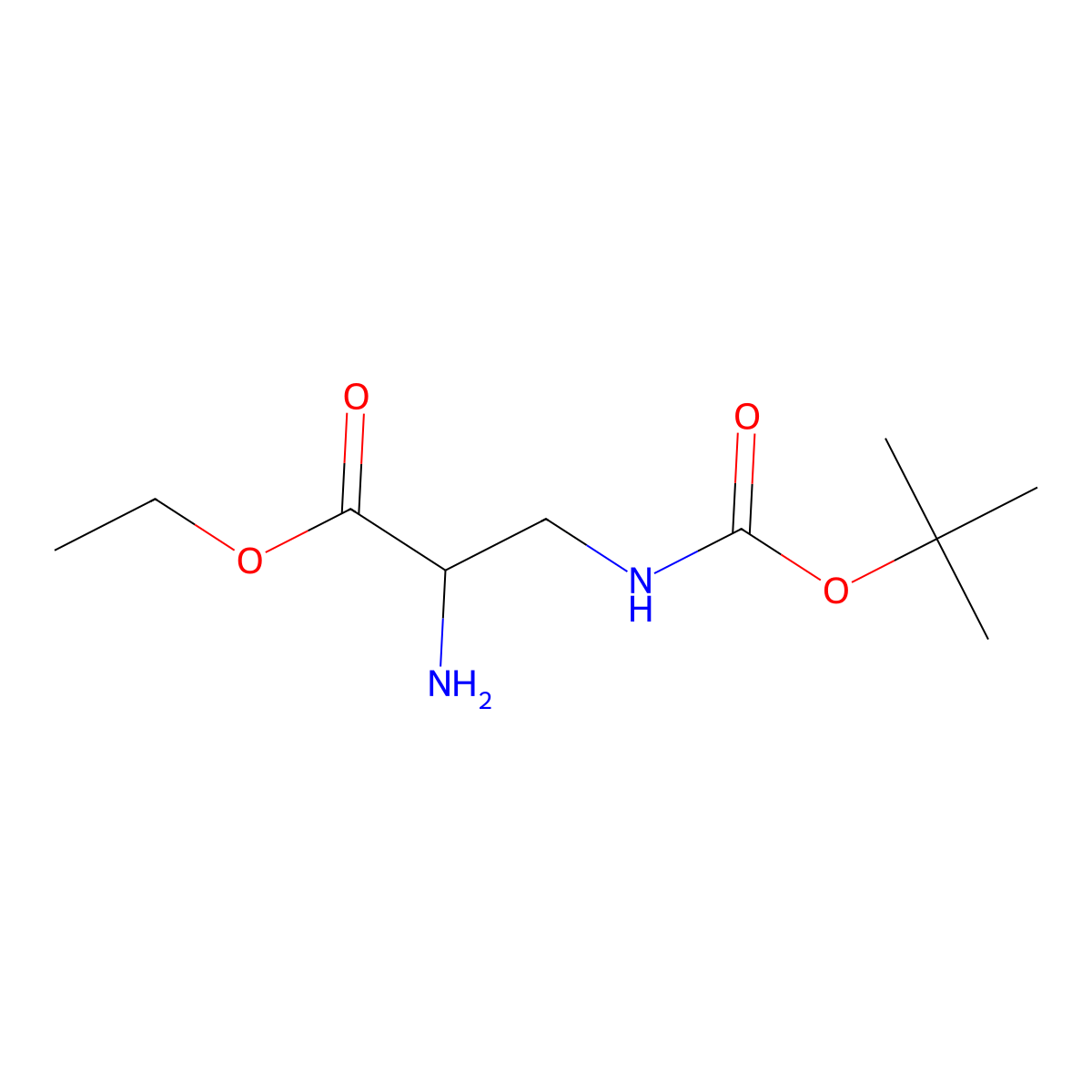 3-(Boc-amino)-DL-alanine ethyl ester molecular structure, CAS 493026-61-2