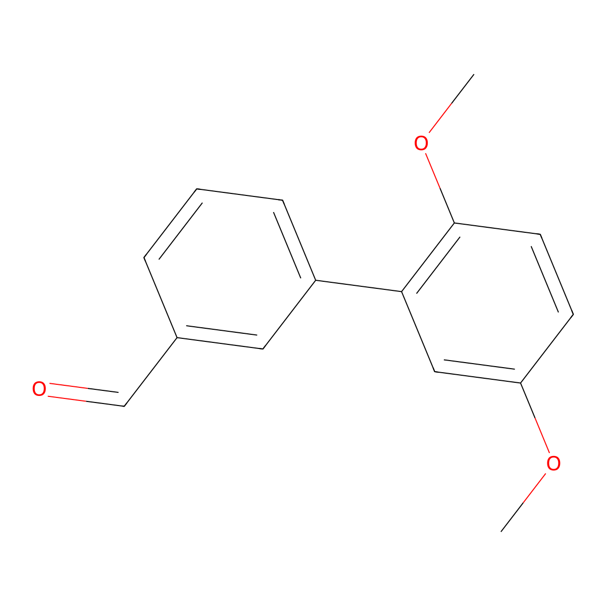 3-(2,5-Dimethoxyphenyl)benzaldehyde molecular structure, CAS 493030-93-6