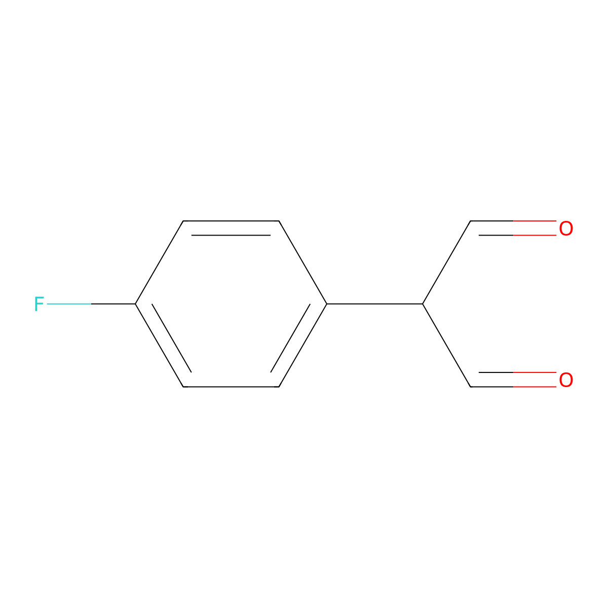 2-(4-Fluorophenyl)propanedial molecular structure, CAS 493036-47-8