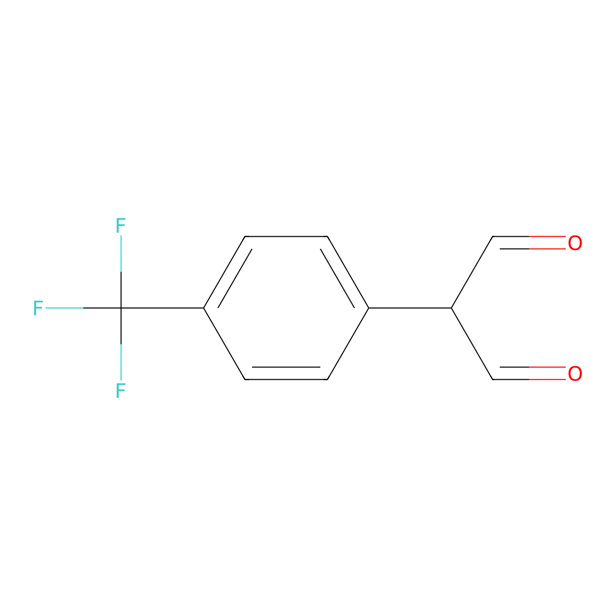 2-(4-(Trifluoromethyl)phenyl)malonaldehyde molecular structure, CAS 493036-50-3