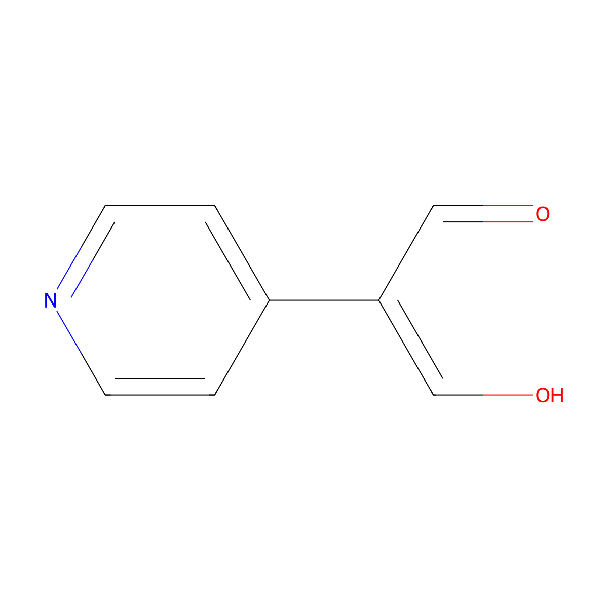 4-Pyridineacetaldehyde,alpha-(hydroxymethylene)-,(alphaZ)-(9CI) molecular structure, CAS 493038-82-7