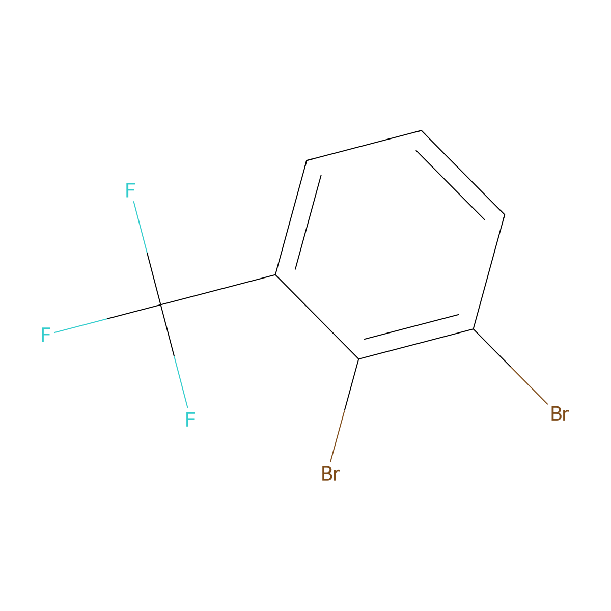 1,2-Dibromo-3-(trifluoromethyl)benzene molecular structure, CAS 493038-92-9