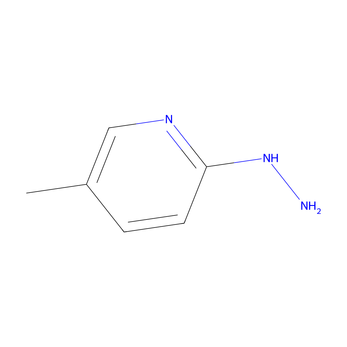 2-Hydrazinyl-5-Methylpyridine molecular structure, CAS 4931-01-5
