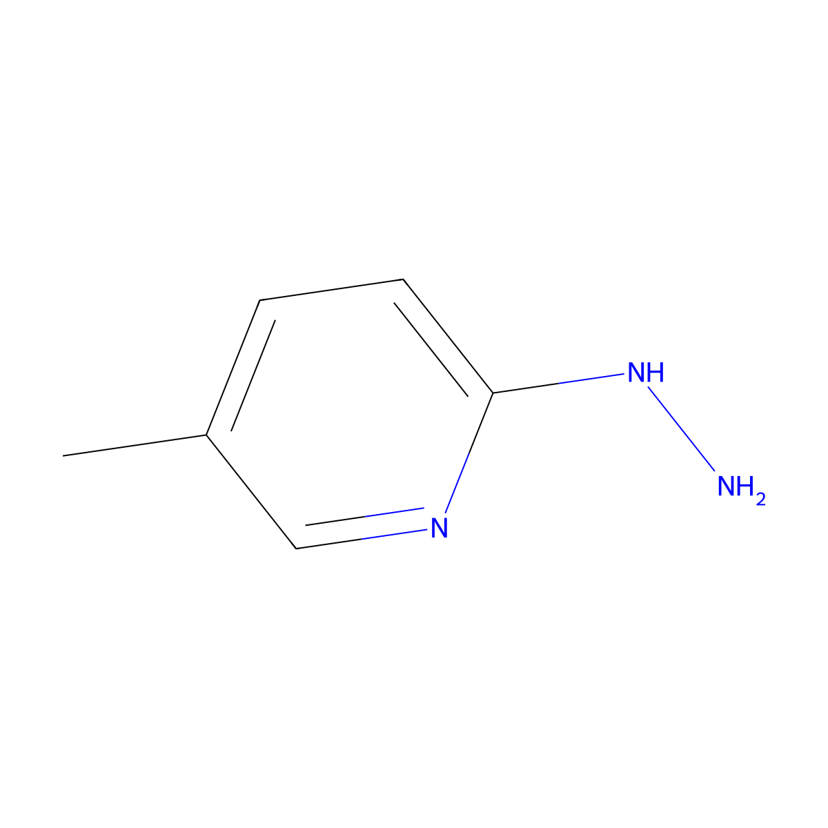 2-Hydrazinyl-5-Methylpyridine molecular structure, CAS 4931-01-5