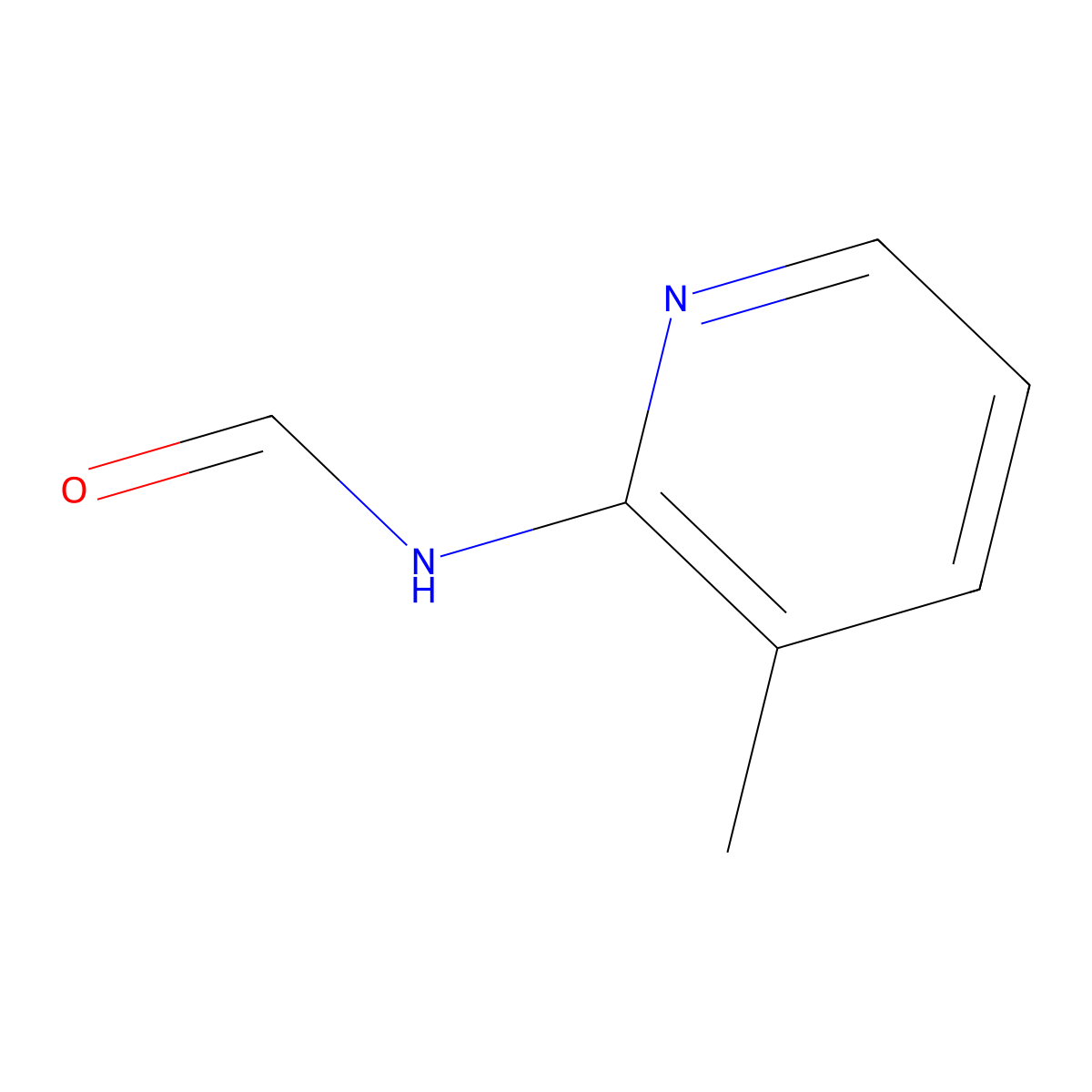 N-(3-Methyl-2-pyridyl)formamide molecular structure, CAS 4931-46-8