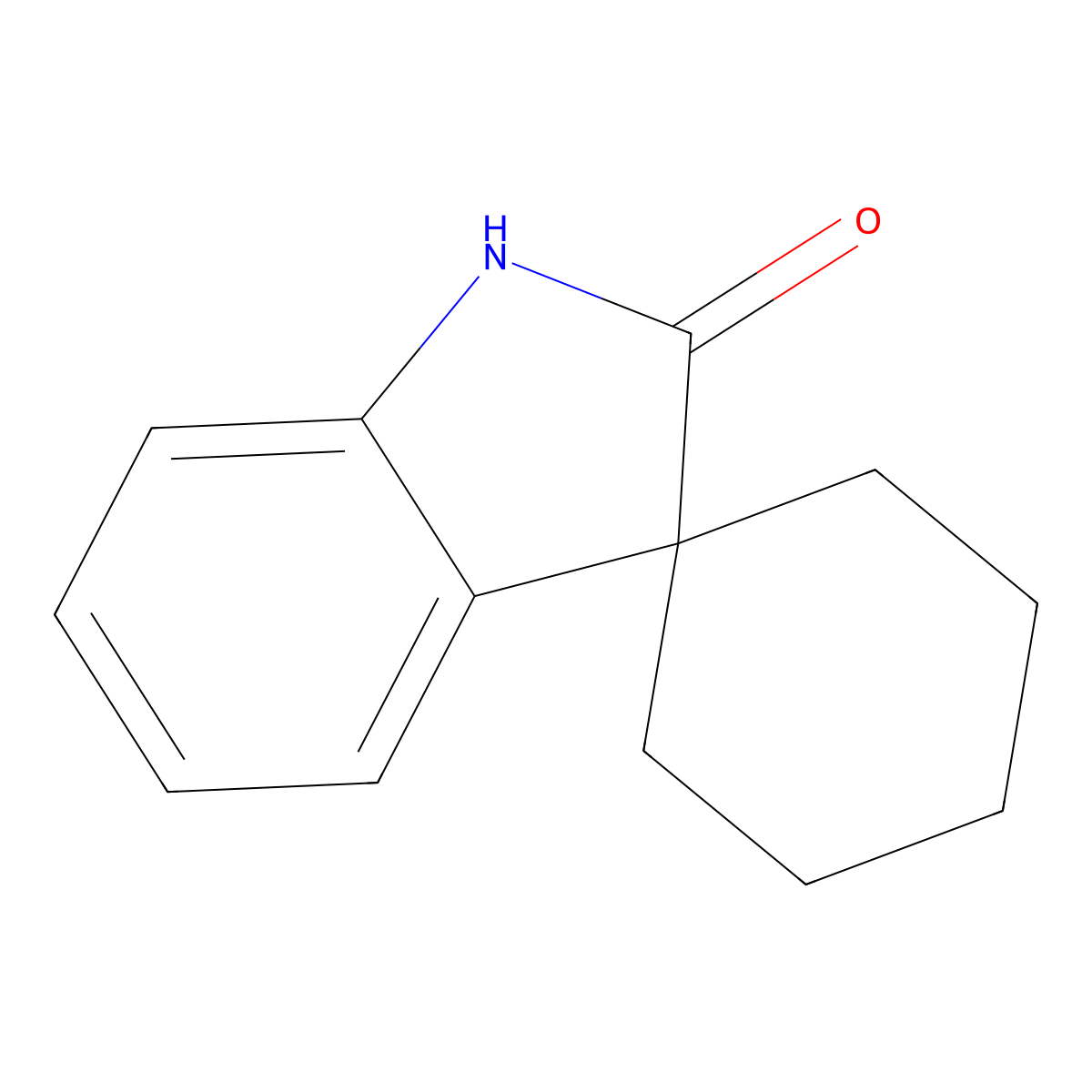 Spiro[cyclohexane-1,3'-indolin]-2'-one molecular structure, CAS 4933-14-6