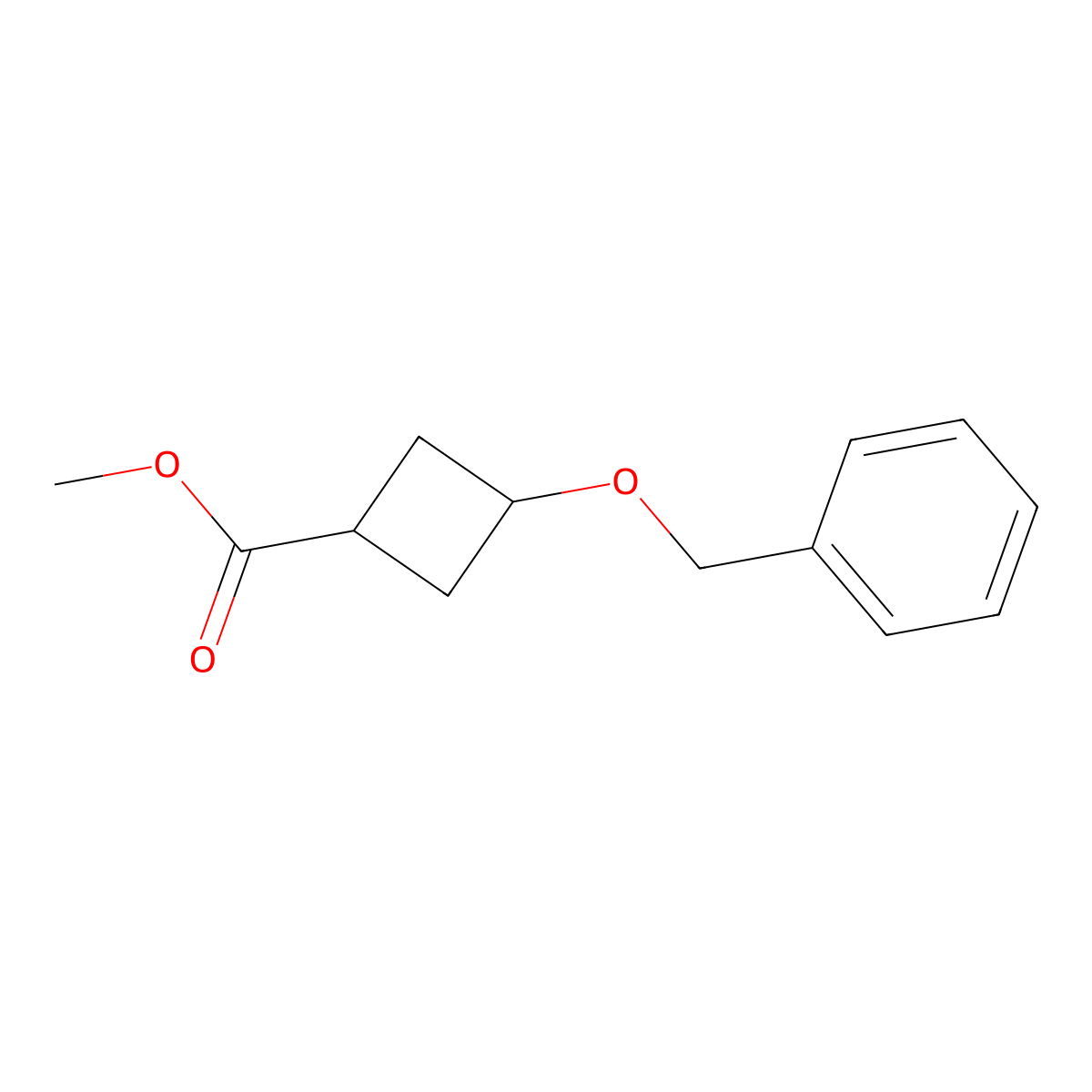 Methyl 3-(benzyloxy)cyclobutanecarboxylate molecular structure, CAS 4934-98-9