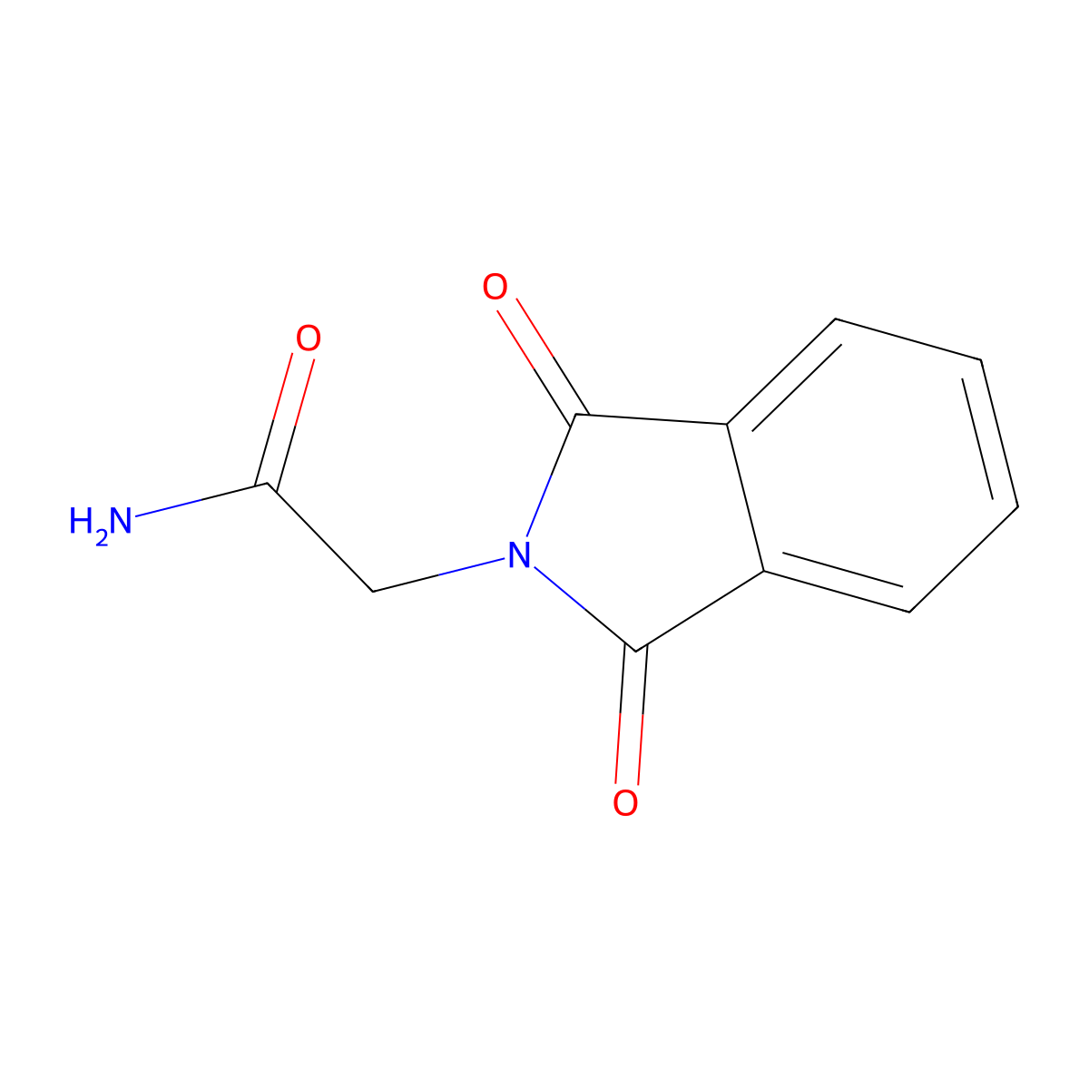 2-Phthalimidoacetamide molecular structure, CAS 4935-96-0