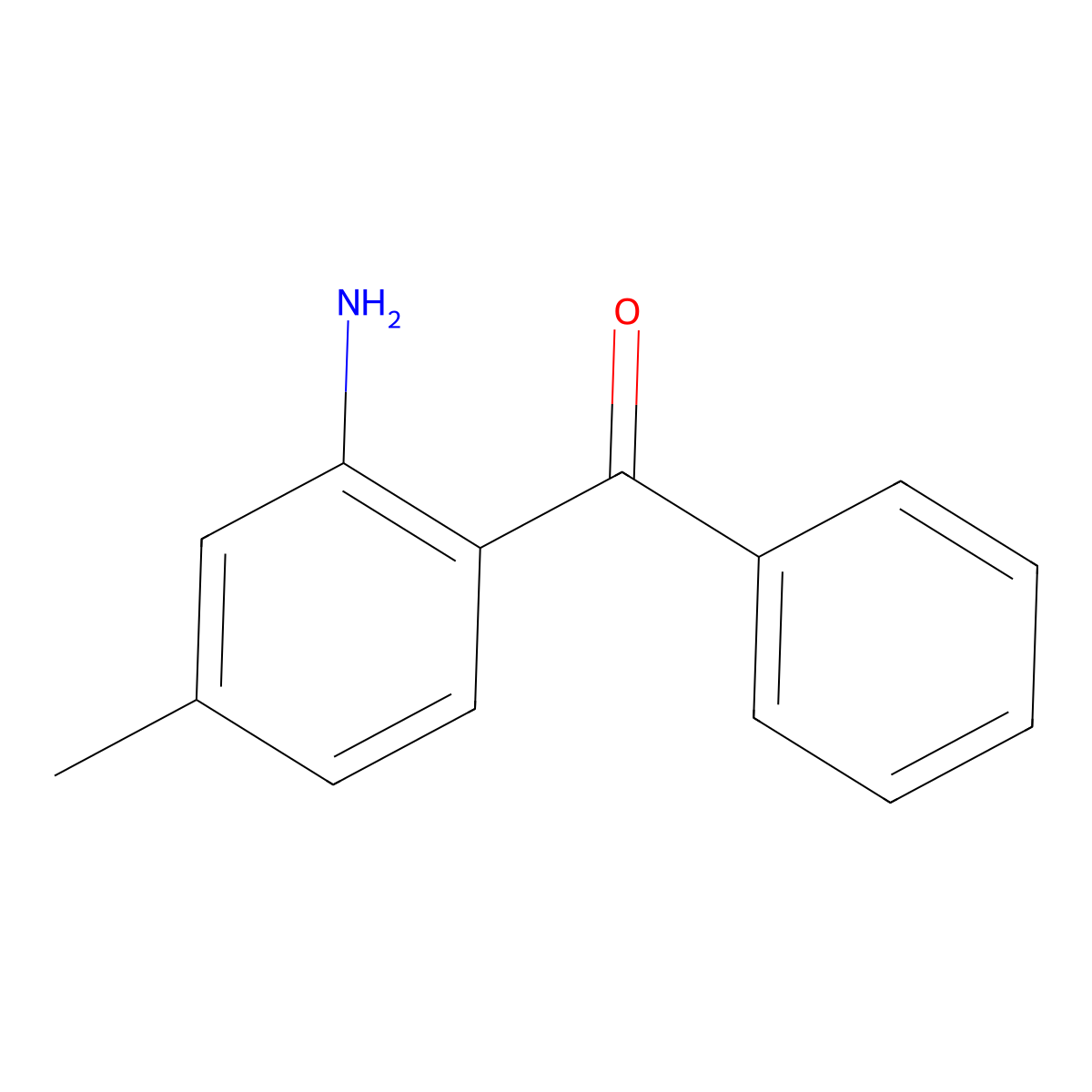 2-Amino-4-methylbenzophenone molecular structure, CAS 4937-62-6