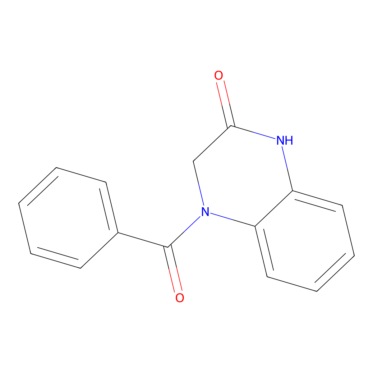4-Benzoyl-1,2,3,4-tetrahydroquinoxalin-2-one molecular structure, CAS 4937-75-1