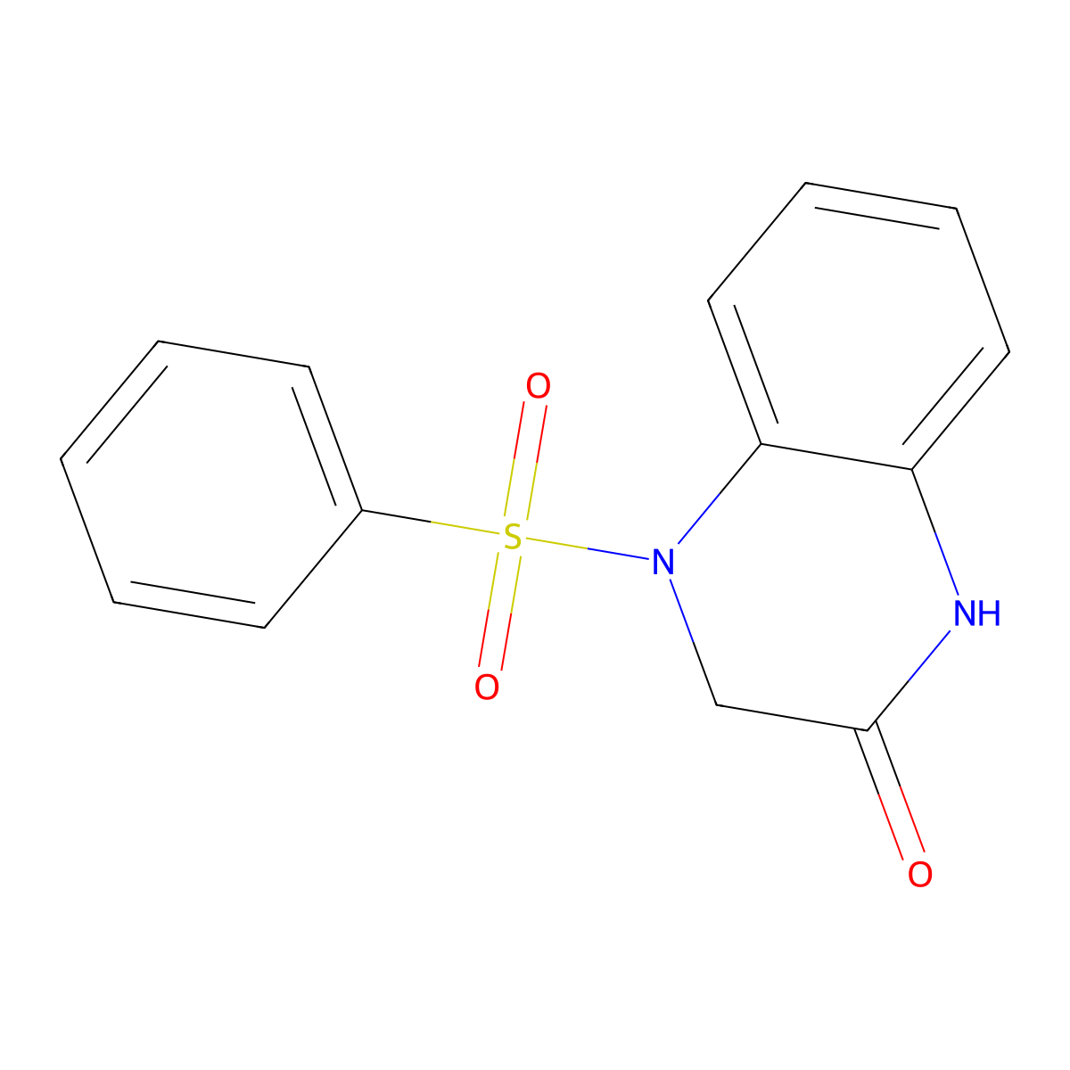 4-(Benzenesulfonyl)-1,3-dihydroquinoxalin-2-one molecular structure, CAS 4937-77-3