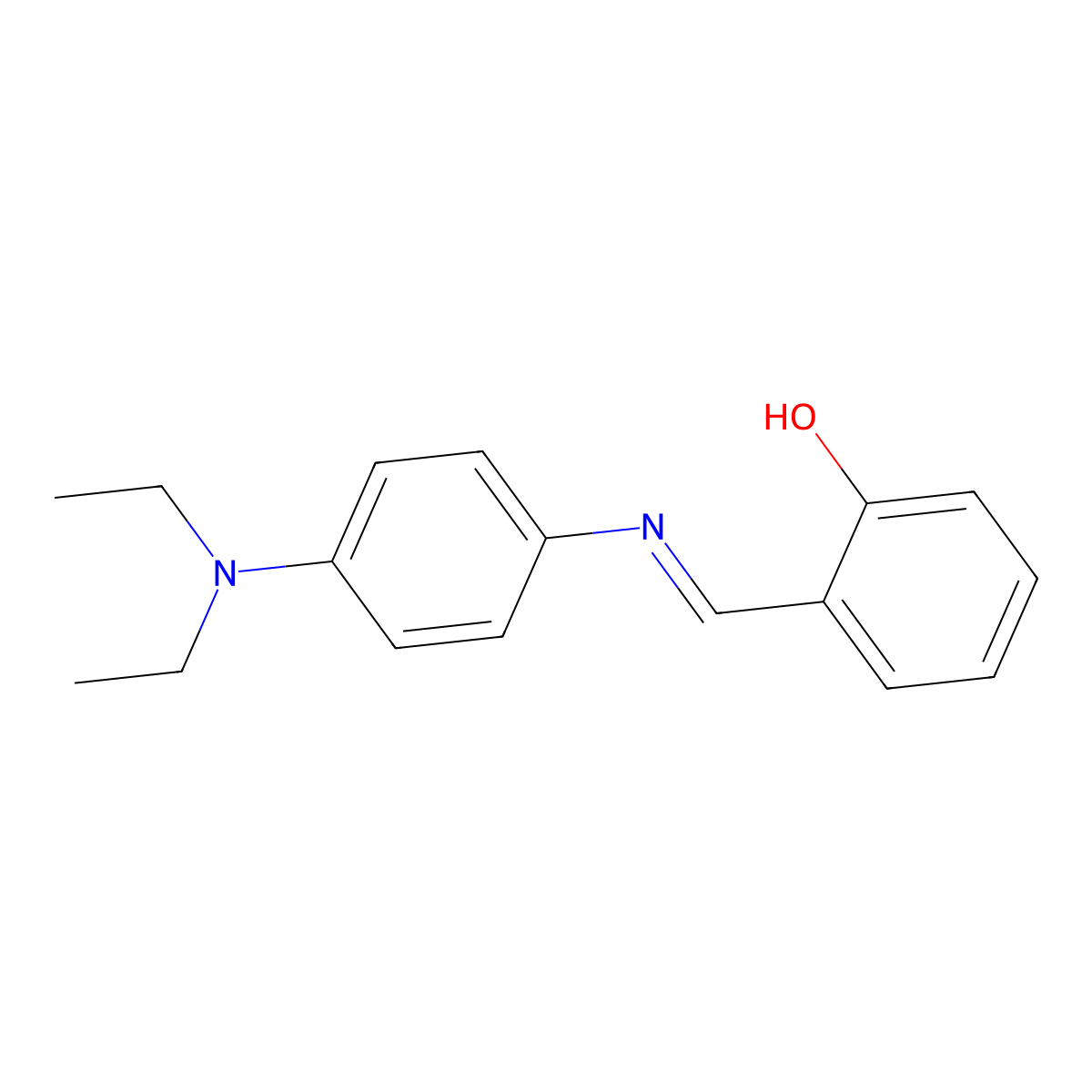 Phenol, 2-(4-diethylaminophenyliminomethyl)- molecular structure, CAS 4938-45-8