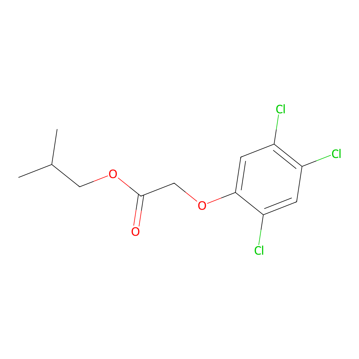 2,4,5-T-isobutyl molecular structure, CAS 4938-72-1