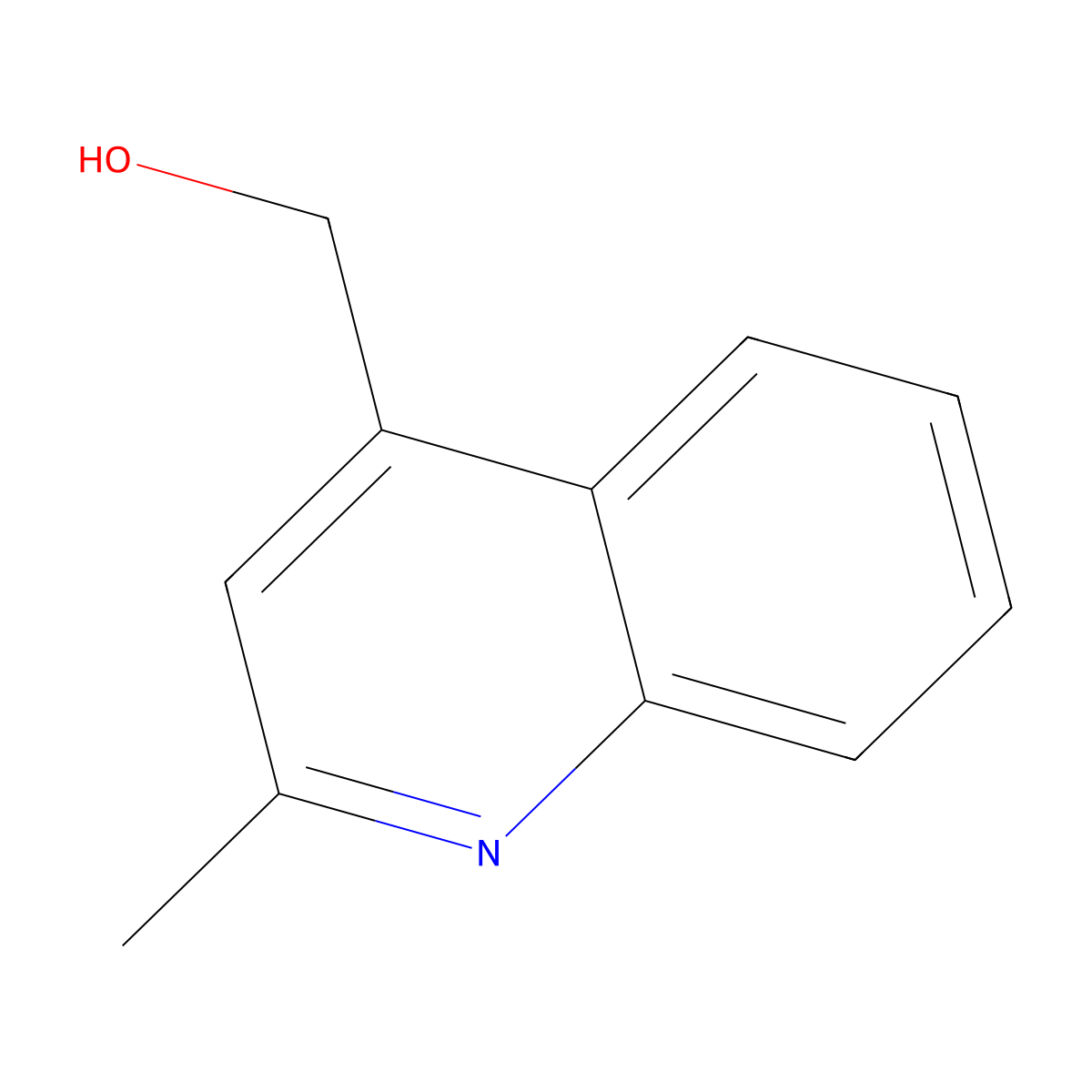 (2-Methylquinolin-4-yl)methanol molecular structure, CAS 4939-28-0