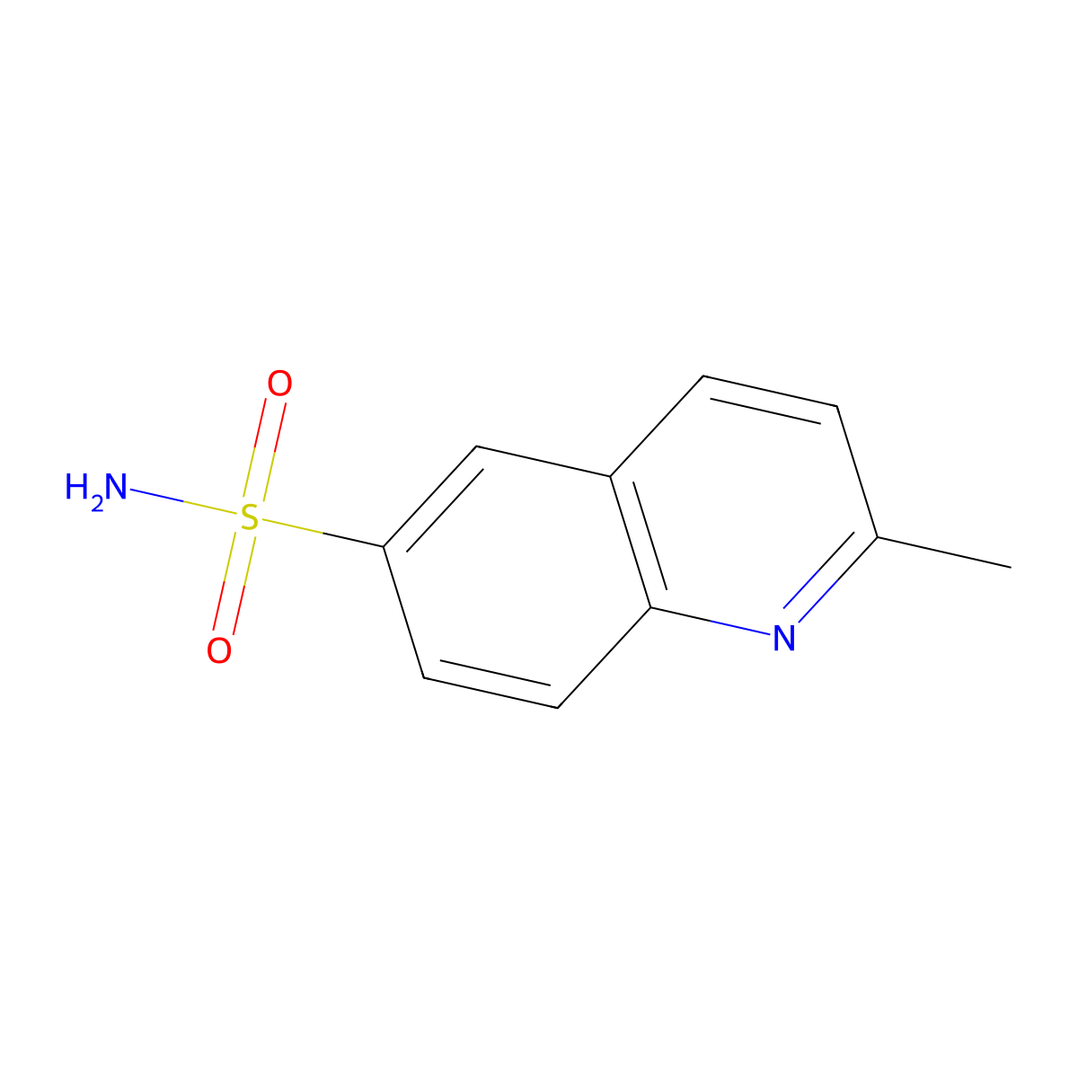 2-Methylquinoline-6-sulfonamide molecular structure, CAS 4939-30-4