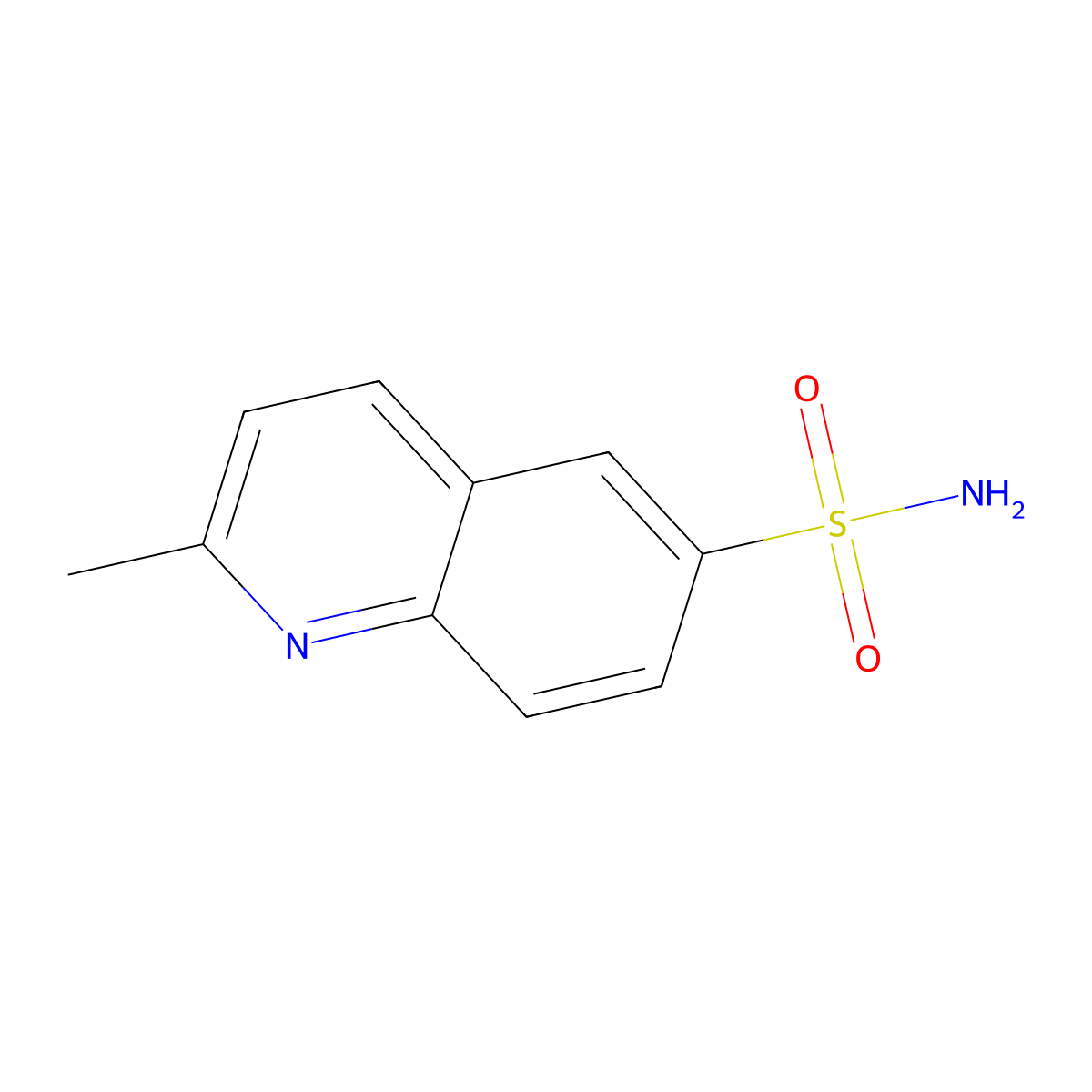 2-Methylquinoline-6-sulfonamide molecular structure, CAS 4939-30-4