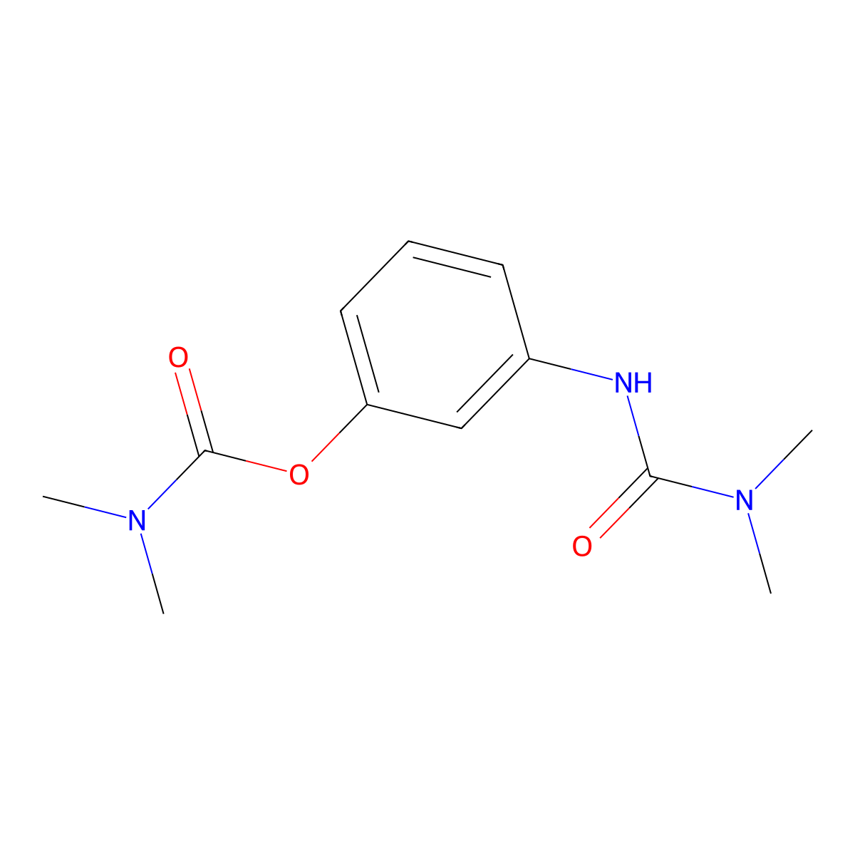 3-[(Dimethylcarbamoyl)amino]phenyl dimethylcarbamate molecular structure, CAS 4939-59-7
