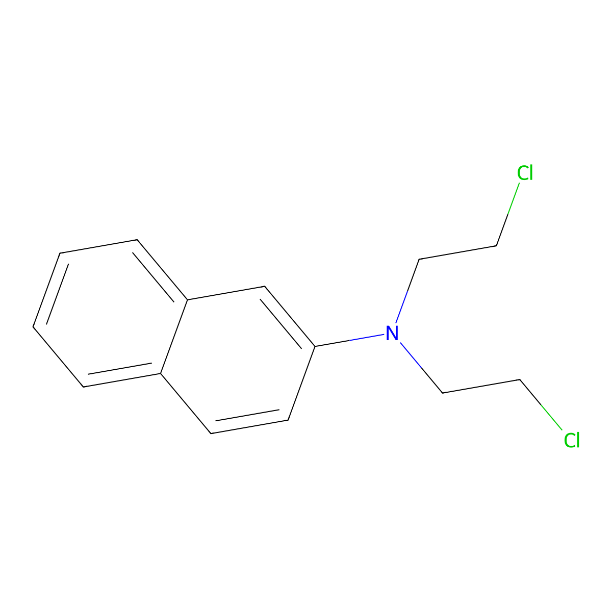 Chlornaphazine molecular structure, CAS 494-03-1