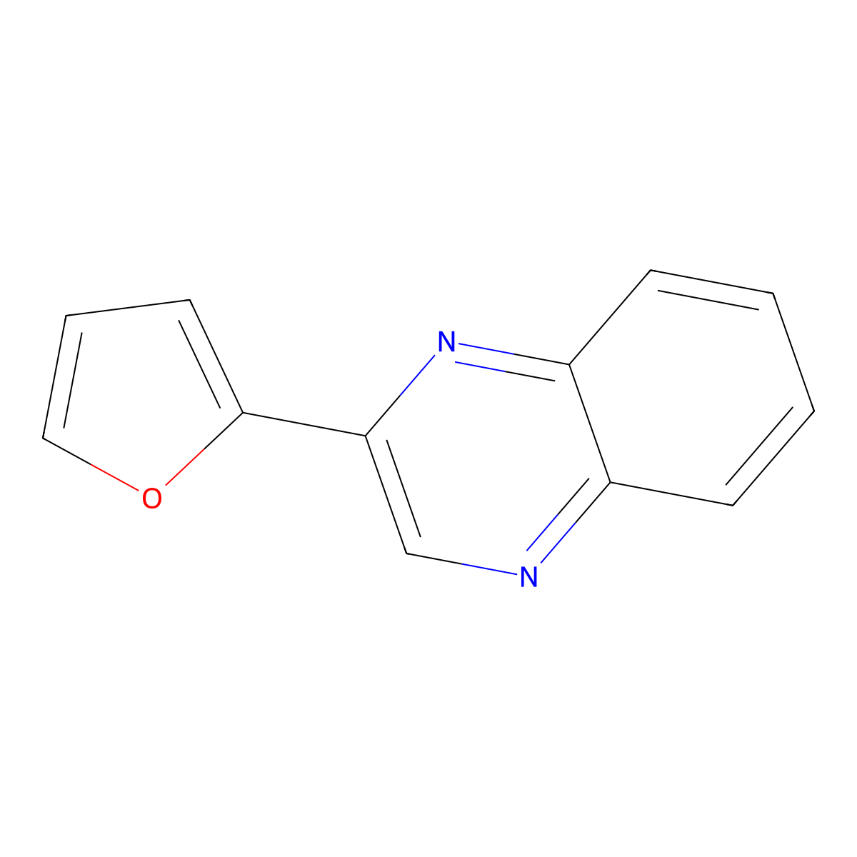 2-(2-Furyl)quinoxaline molecular structure, CAS 494-21-3