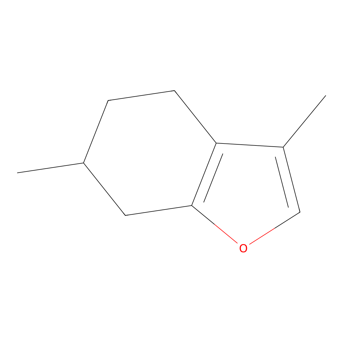 Menthofuran molecular structure, CAS 494-90-6