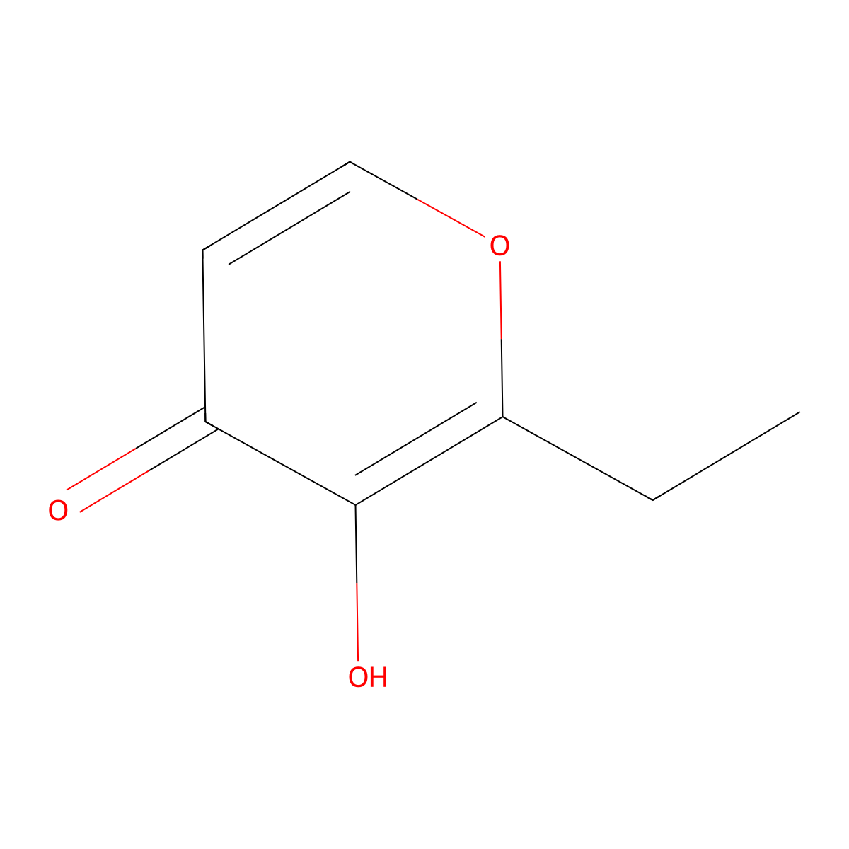 Ethyl Maltol molecular structure, CAS 4940-11-8