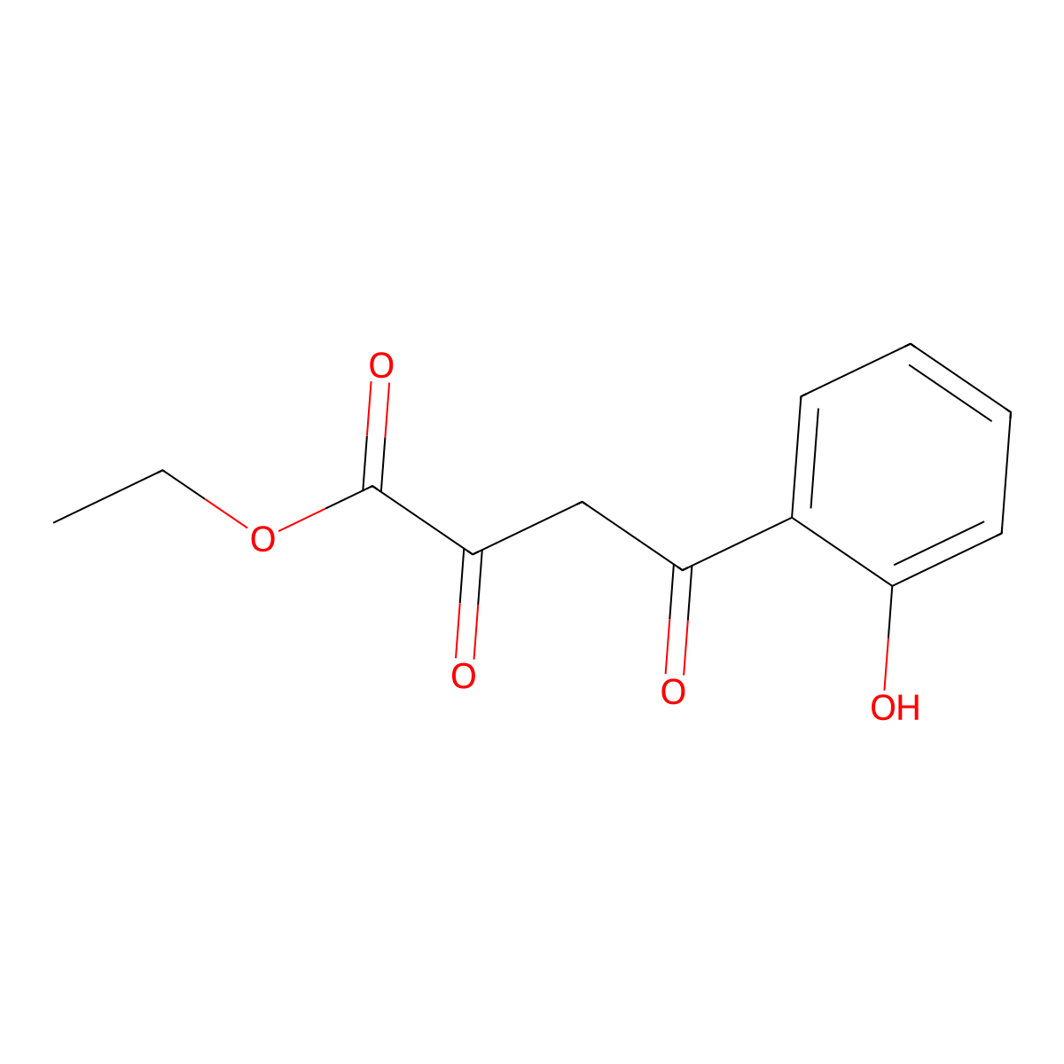Ethyl 4-(2-hydroxyphenyl)-2,4-dioxobutanoate molecular structure, CAS 4940-37-8