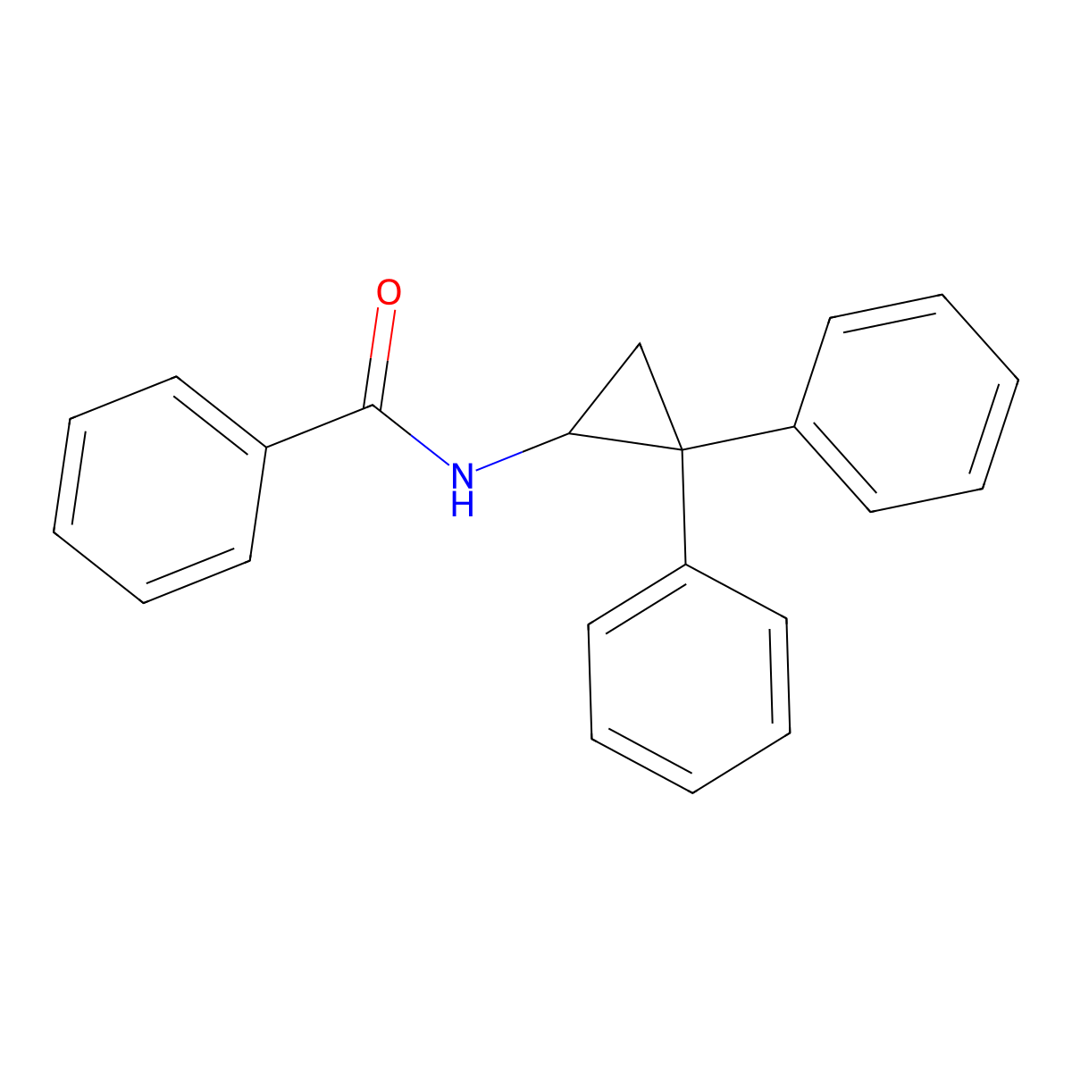 n-(2,2-Diphenylcyclopropyl)benzamide molecular structure, CAS 4941-62-2