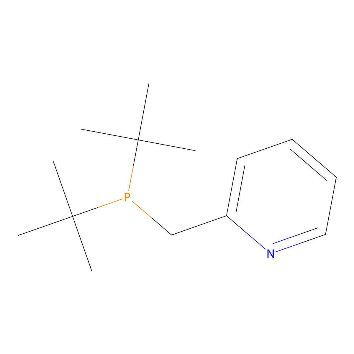 2-(Di-t-butylphosphinomethyl)pyridine molecular structure, CAS 494199-72-3