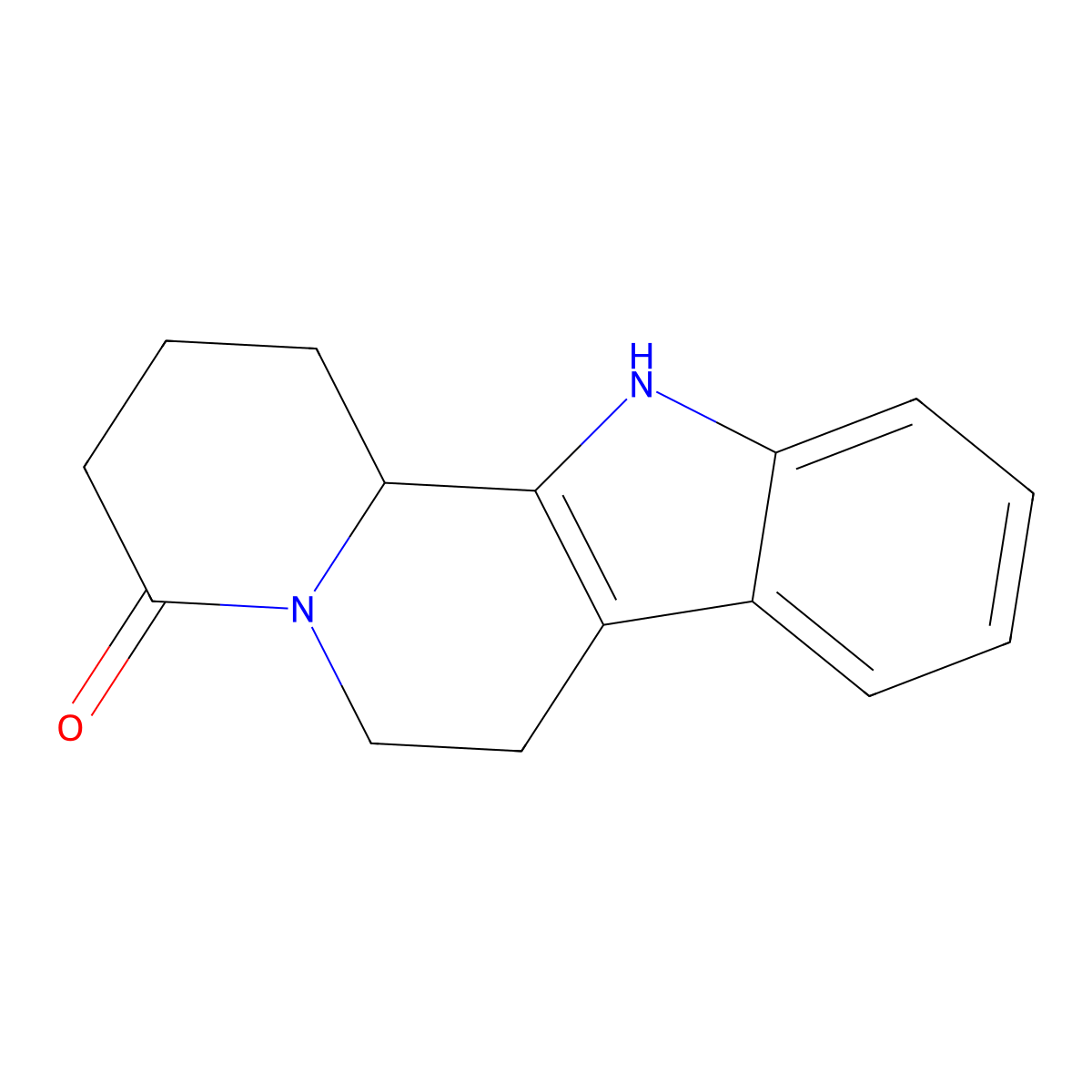 2,3,6,7,12,12b-hexahydroindolo[2,3-a]quinolizin-4(1H)-one molecular structure, CAS 4942-85-2