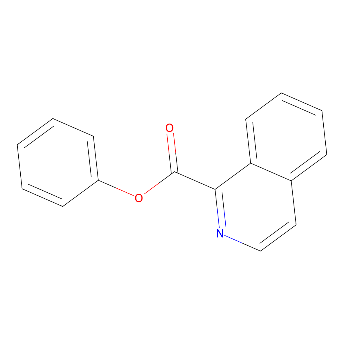 Phenyl isoquinoline-1-carboxylate molecular structure, CAS 494202-63-0