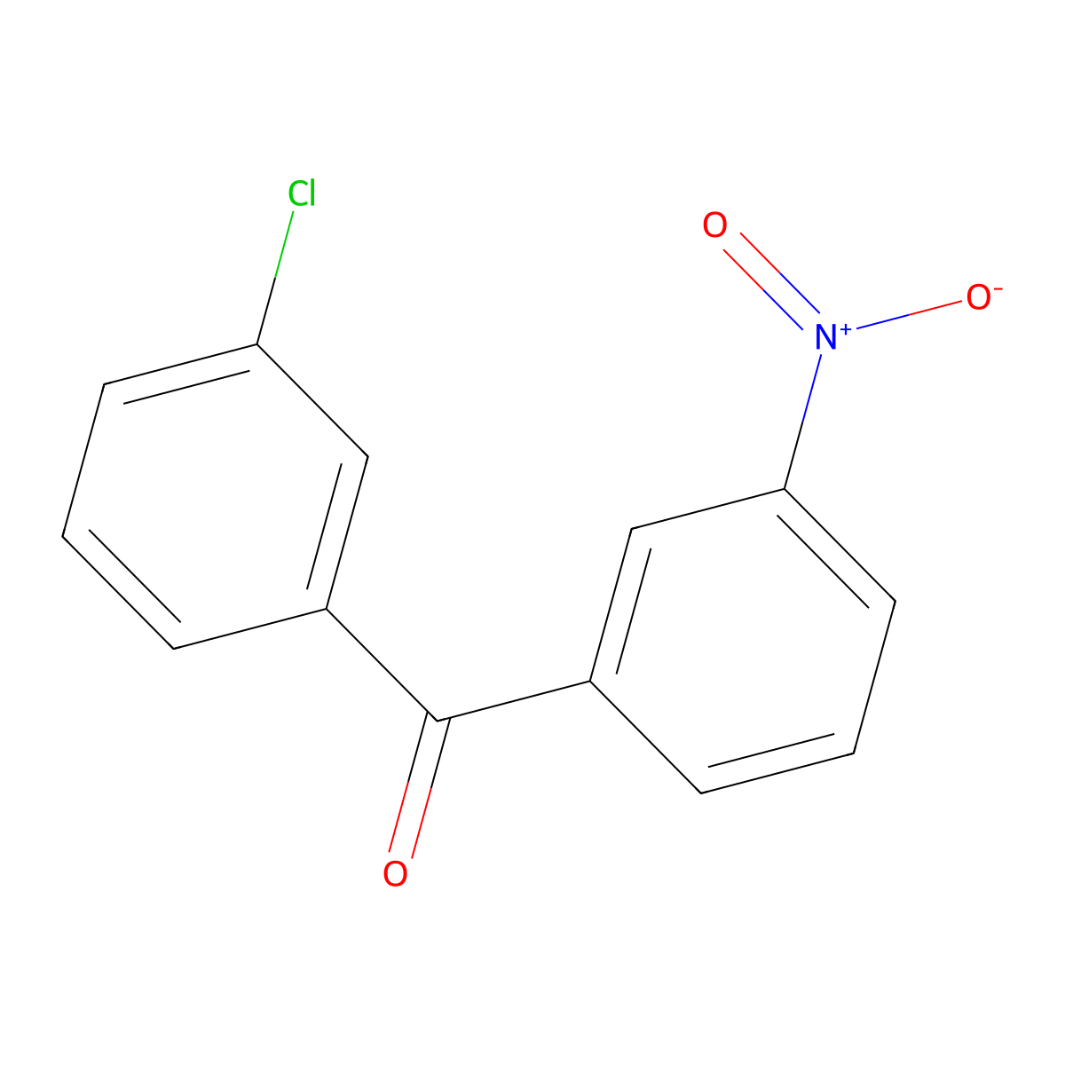 3-Chloro-3'-nitrobenzophenone molecular structure, CAS 494203-12-2